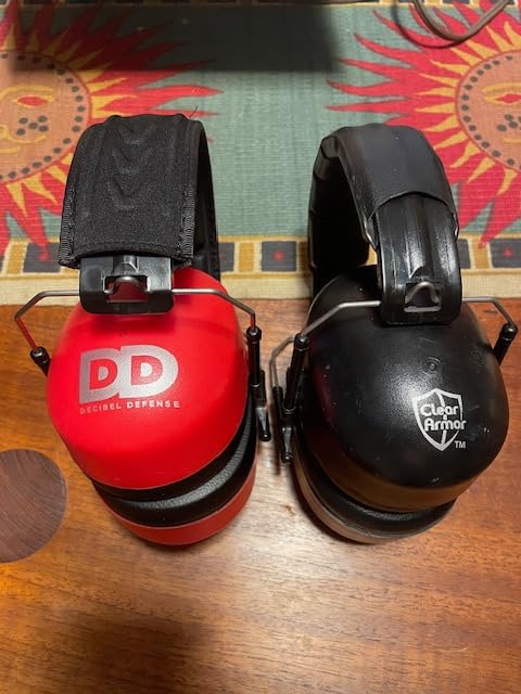 DECIBEL DEFENSE Ear Protection, 37 dB NRR Ear Muffs (HI-VIZ ORANGE) customer photo 1