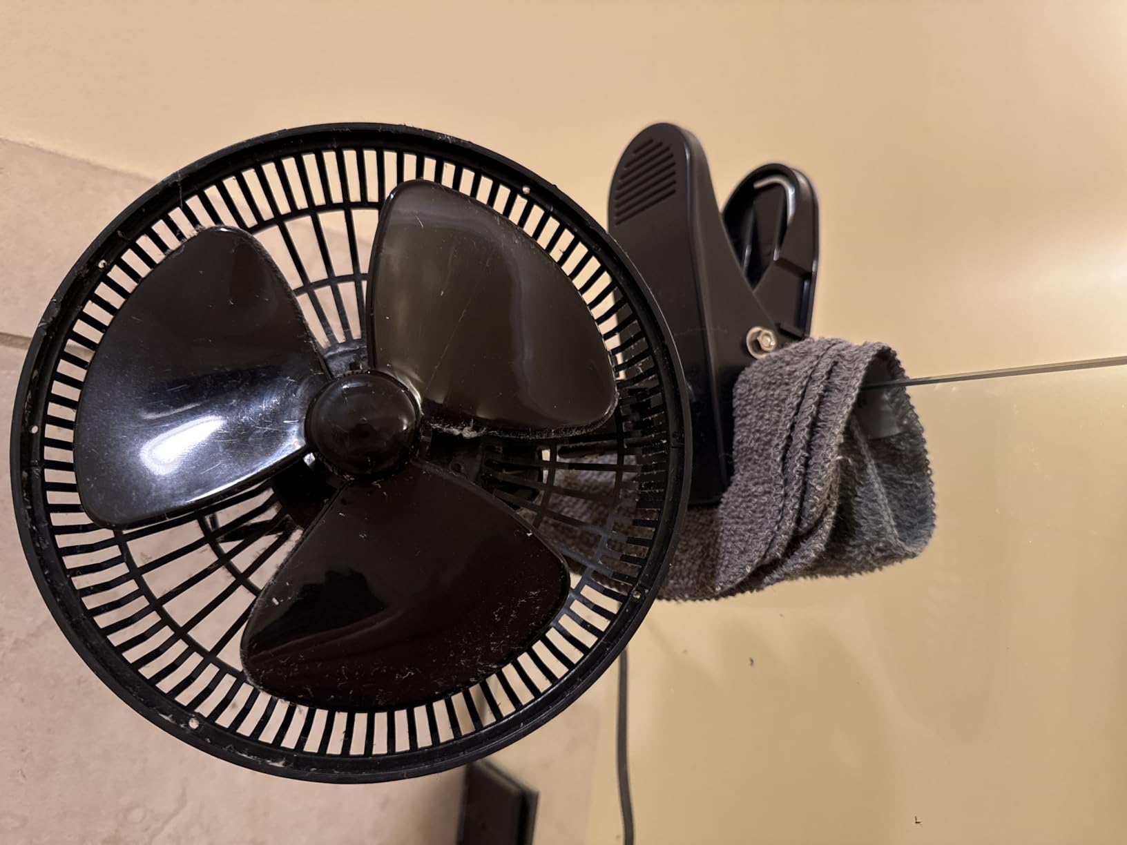 TN TONNY Clip-on Fan, AC 110V 6 Inch Adjustable Clip Table Fan with 2 Speeds Wind, Personal Cooling Fan with 6 Foot Cord and Plastic Safety Grill, Black customer photo 2