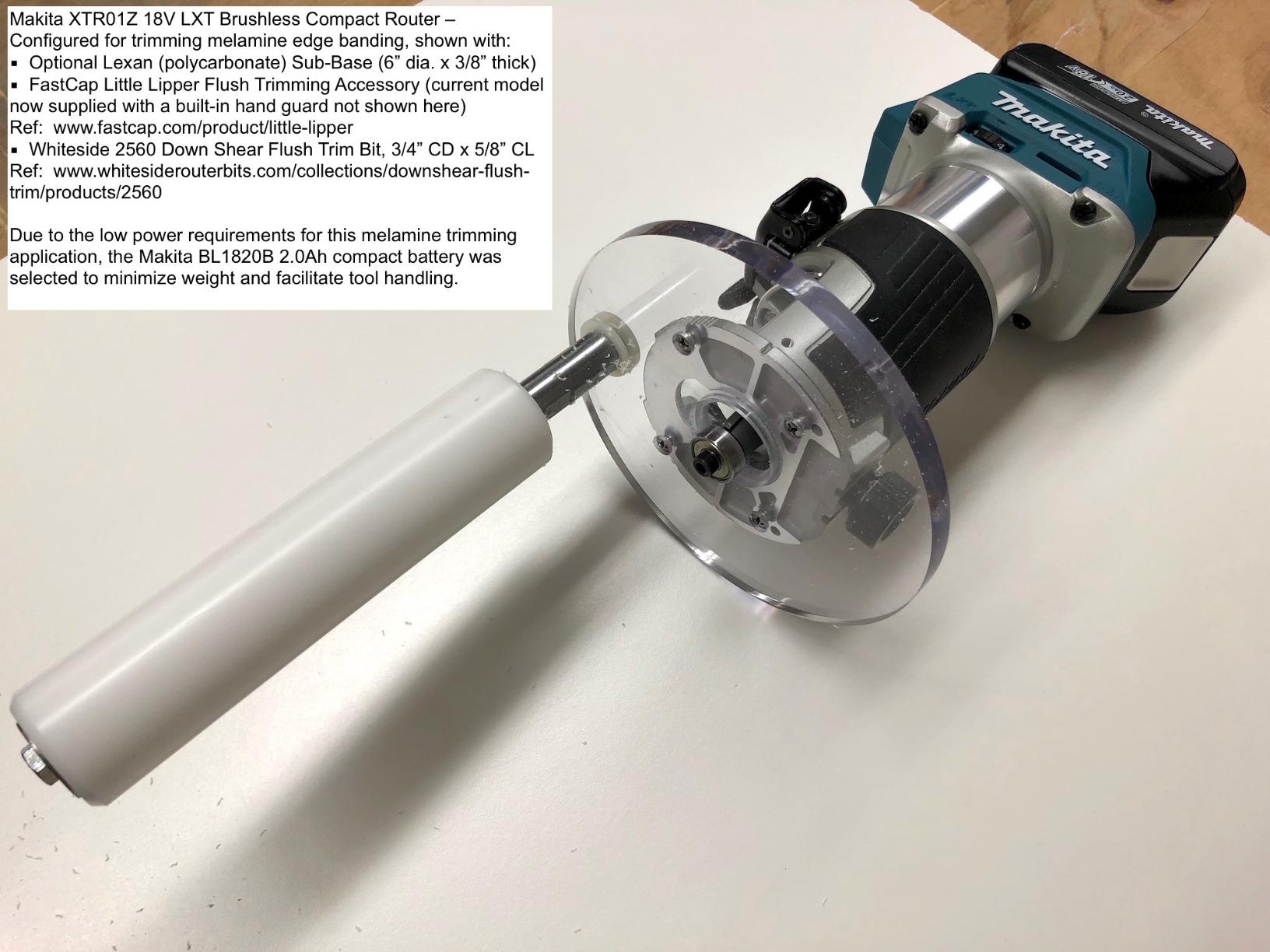 Makita XTR01Z 18V LXT Lithium-Ion Brushless Cordless Compact Router customer photo 2