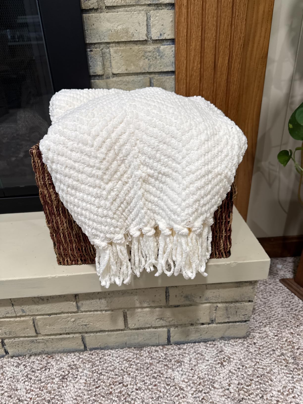 BATTILO HOME Beige Throw Blanket for Couch, Knitted Beige Throw for Bed, Neutral Throw Blankets Tan Throw Blanket for Room Decor Housewarming Gifts, 50