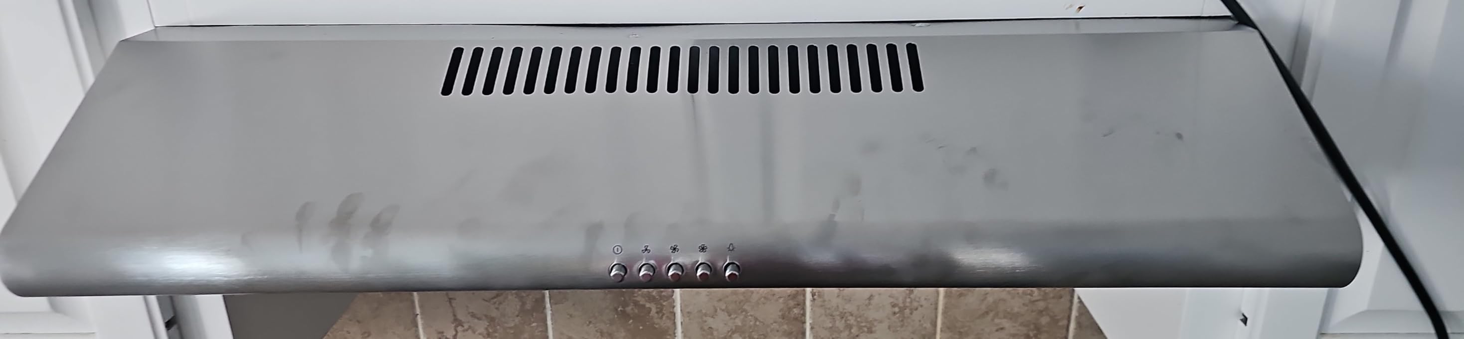 COSMO COS-5MU30 30 in. Delta Collection Ducted Under Cabinet Range Hood, Button Controls, Reusable Filters, LED Lights, Stainless Steel customer photo 2