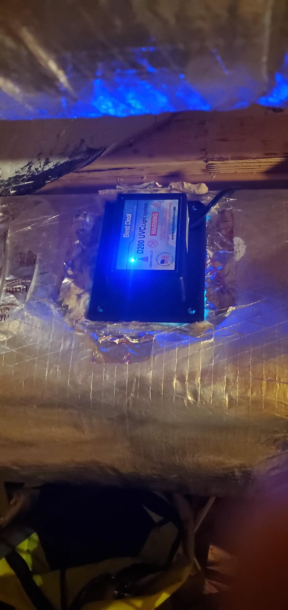 D200 Dual lamp Air Purifier Whole House Filter Uv Light in Duct for Hvac Ac (Air Conditioning) Duct Germicidal customer photo 2