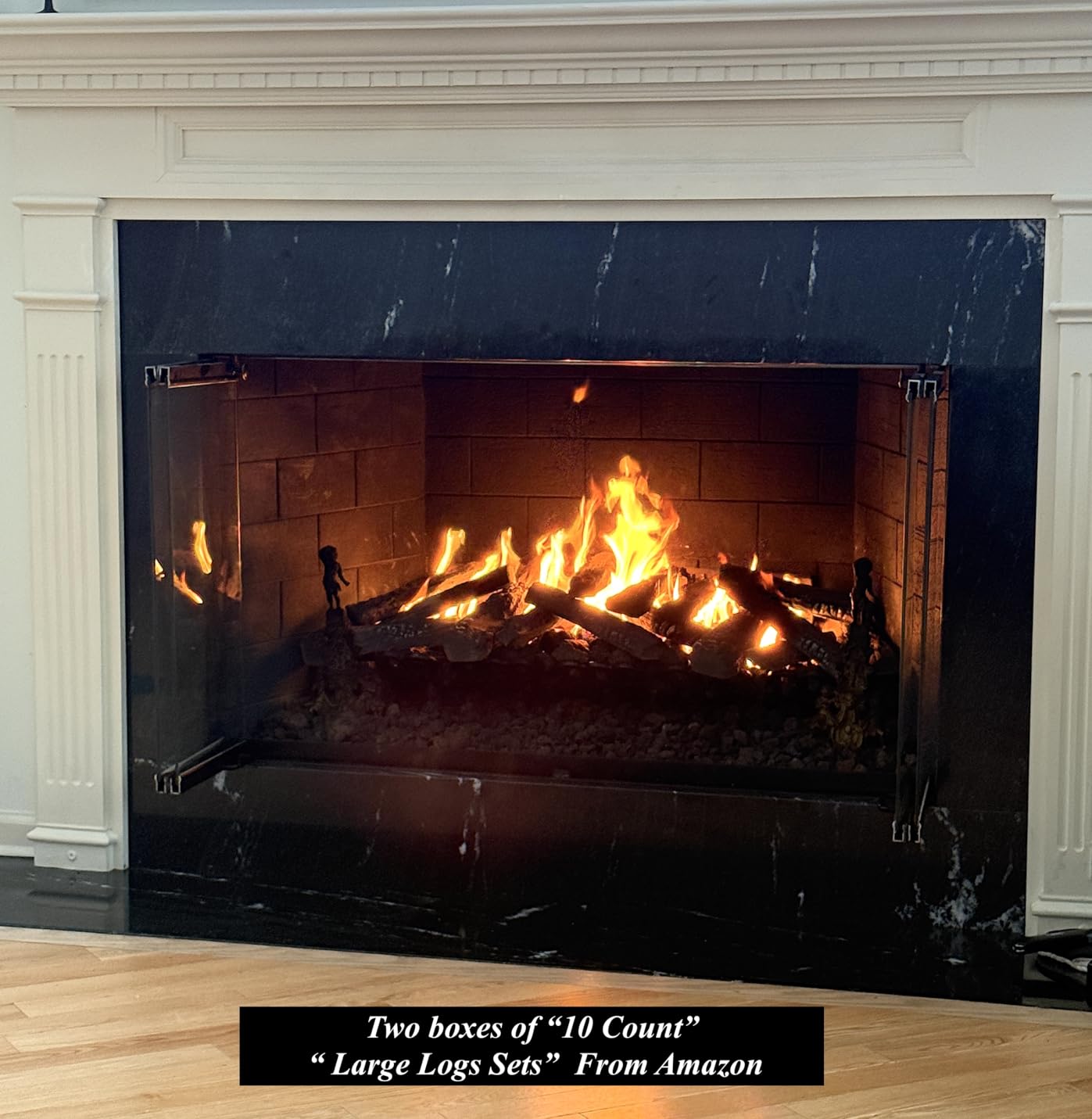 Stanbroil 10 Piece Set of Large Ceramic Logs for Gas Fireplace Fire Pits customer photo 2