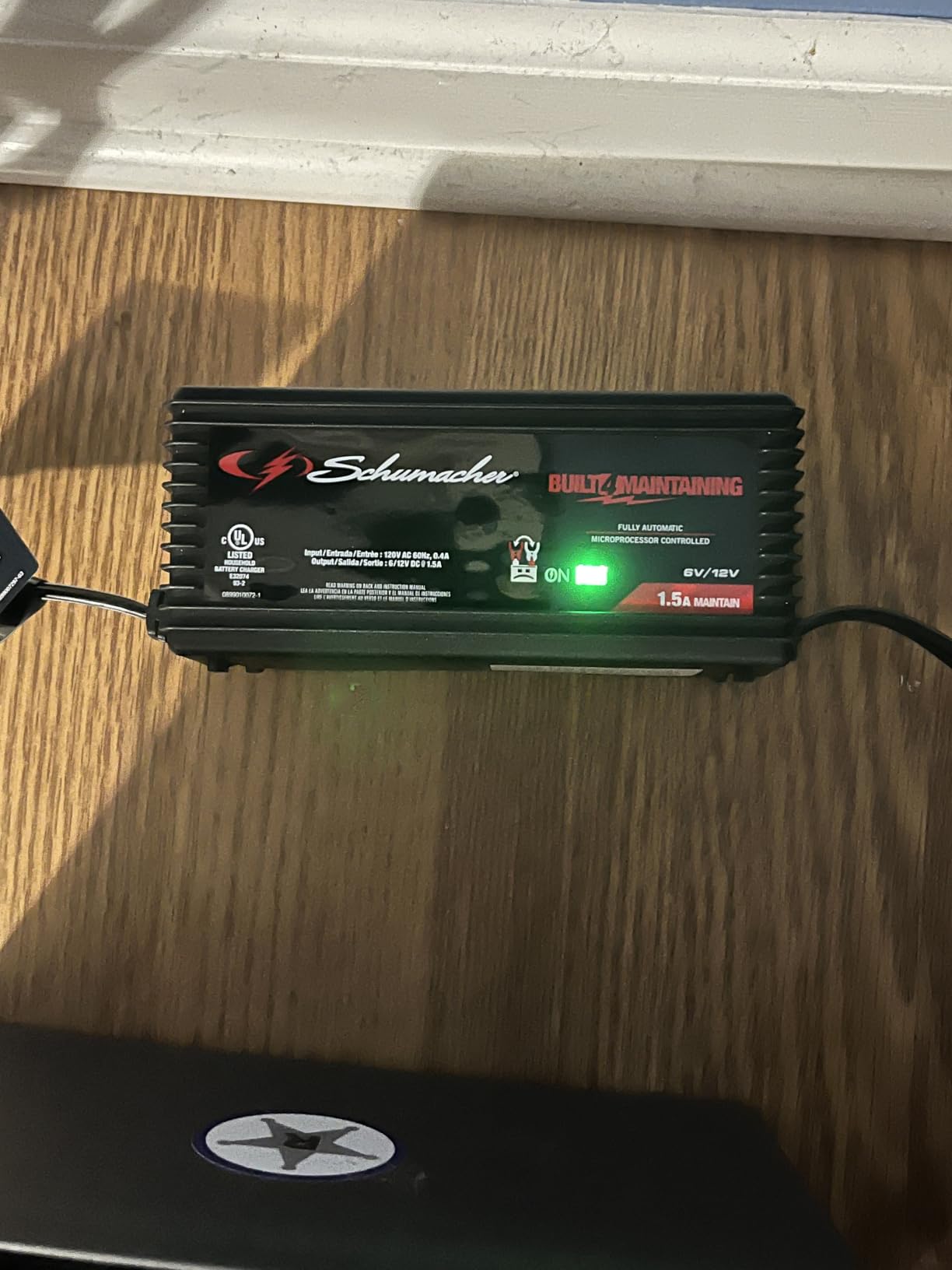 Schumacher Electric 1.5A Car Battery Charger & Maintainer, 6V/12V – SC1355 customer photo 2