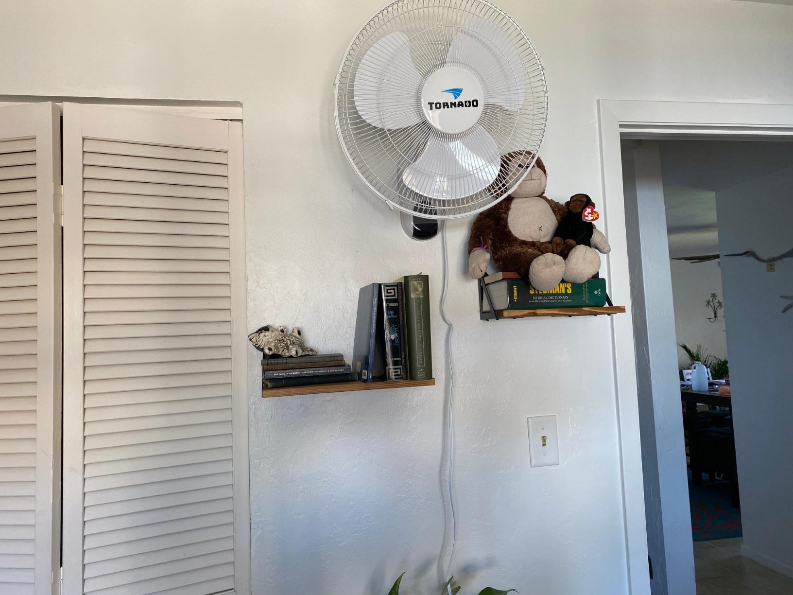 Tornado 2 Pack 16 Inch Wall Mounted Fan for Home, 90°Oscillating, Remote Control, 3 Speed 2650 CFM 6 FT Cord UL Safety Listed customer photo 1
