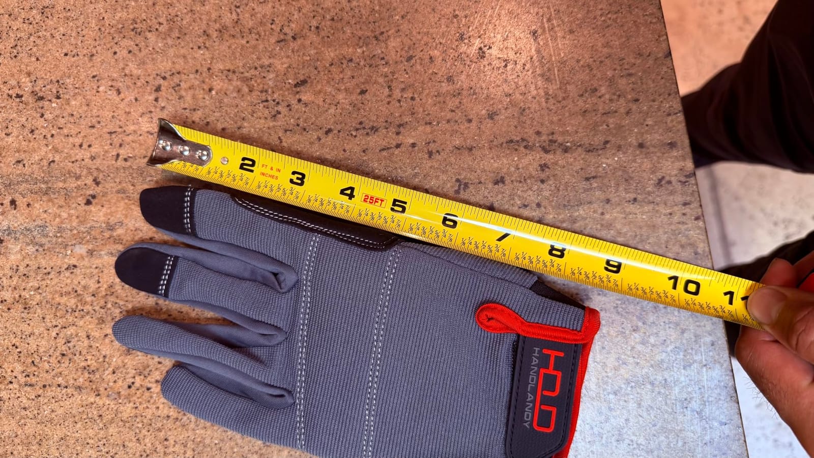 HANDLANDY Work Gloves for Men & Women, Utility Mechanic Working Gloves Touch Screen, Flexible Gardening Gloves for Yard customer photo 1