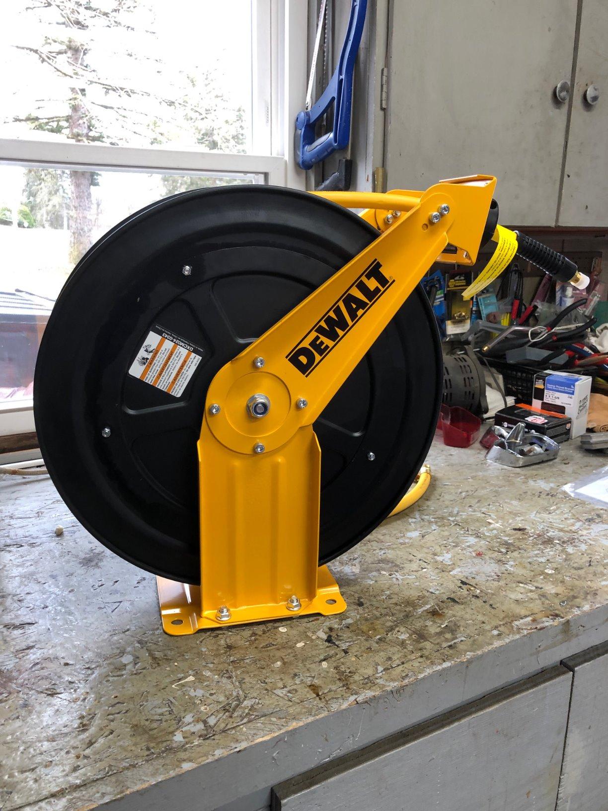 DeWalt DXCM024-0343 Double Arm Hose Reel with 3/8” x 50’ Premium Rubber Hose customer photo 1