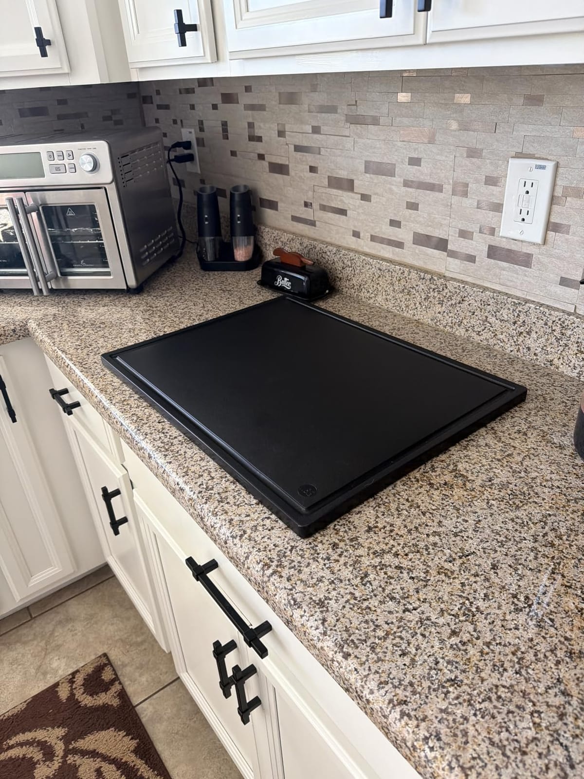 Thirteen Chefs Extra Large 30x18 Inch Cutting Board with Juice Groove - Great for Carving, Fish, Meat and Game – 1/2 Inch Thick White HDPE Plastic, 10 pounds customer photo 1