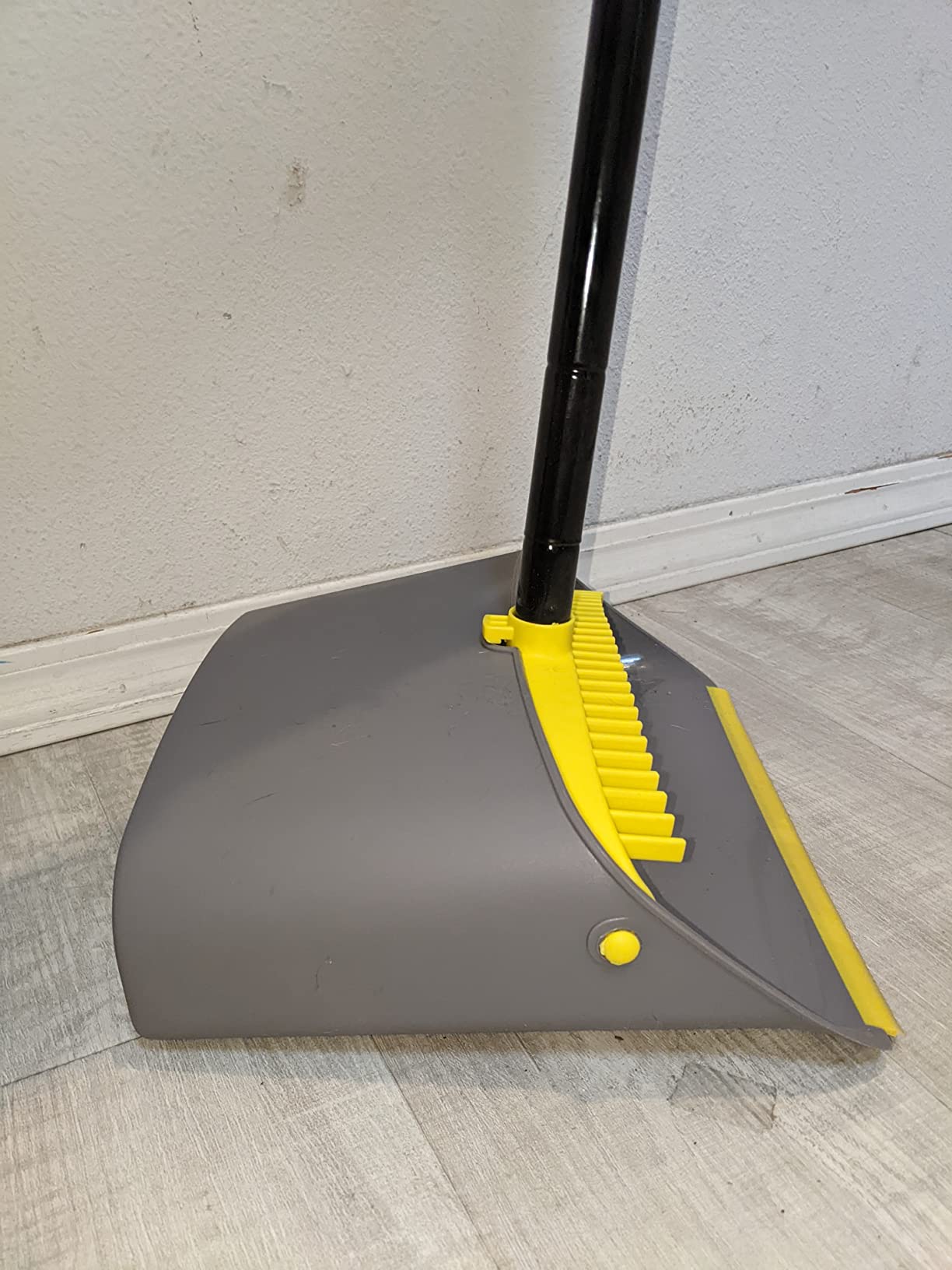 TreeLen Broom with Dustpan Combo Set,Stand up Dust Pans with Long Handle 40