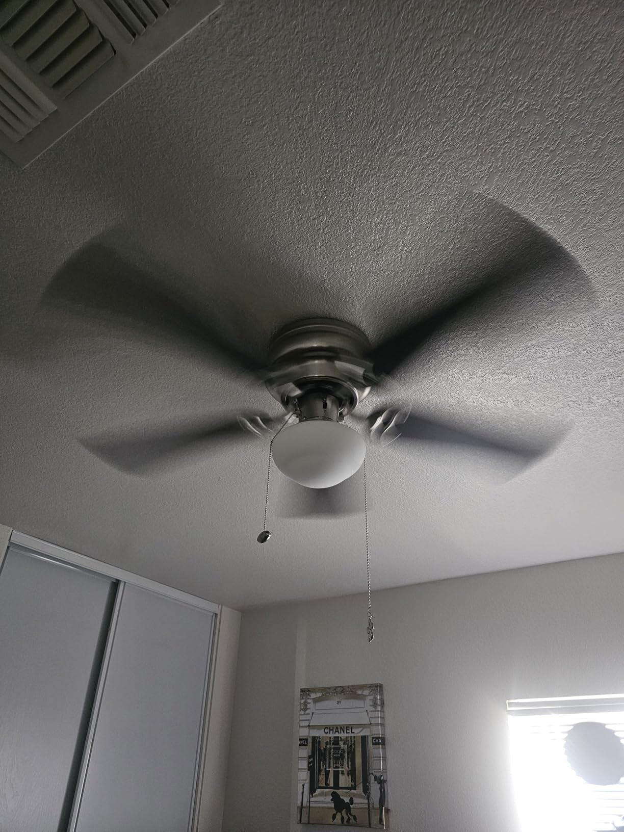 Prominence Home Alvina Traditional 42 Inch Ceiling Fan with Light, LED Flush Mount Ceiling Fan, Indoor Fan with 5 Blades, Light Cherry and Maple Brown Blade Finish Options, Bronze (50860-01) customer photo 2