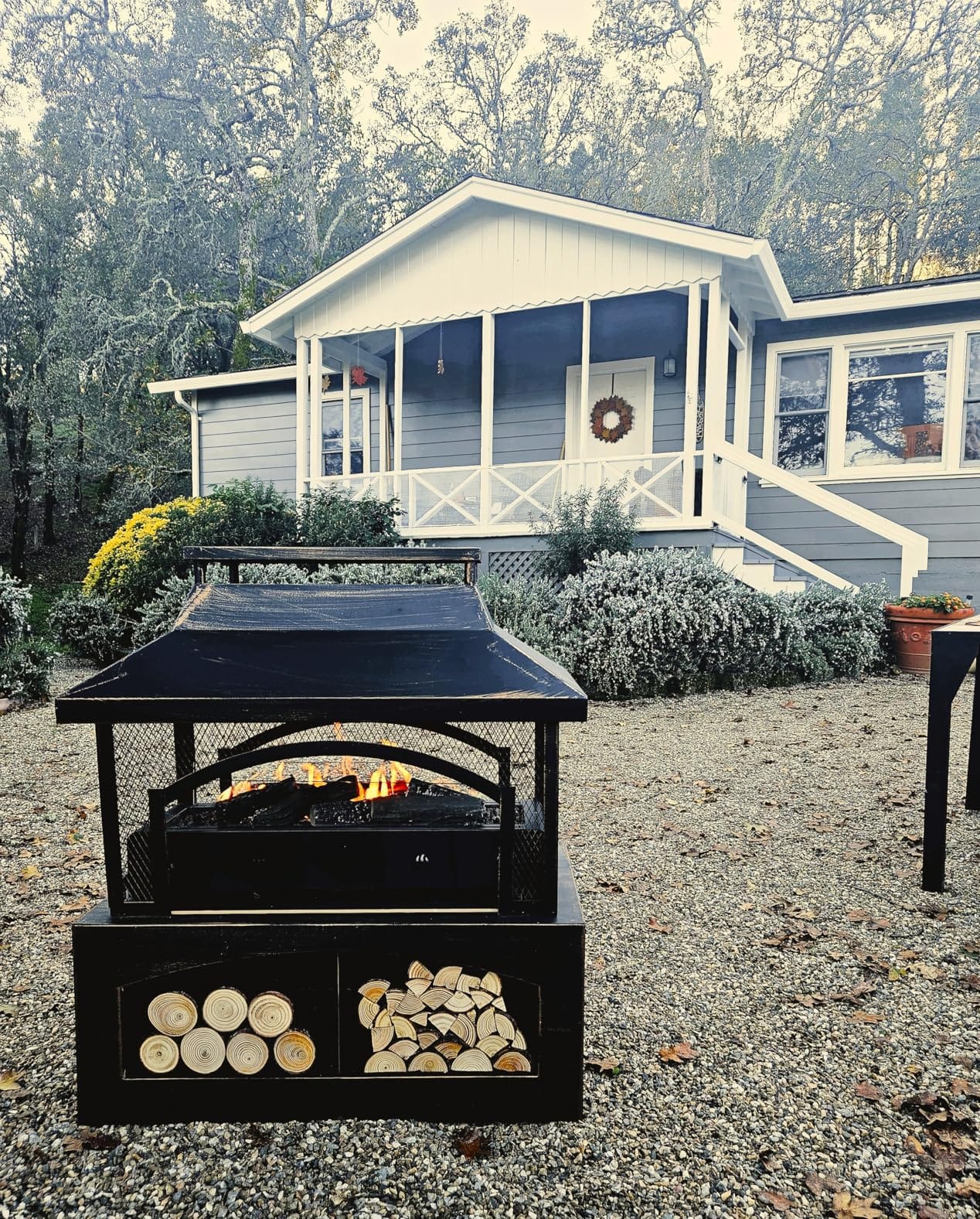 Skyflame 8 Small Piece Set of Ceramic Wood Logs for Fireplaces Fire Pits customer photo 2