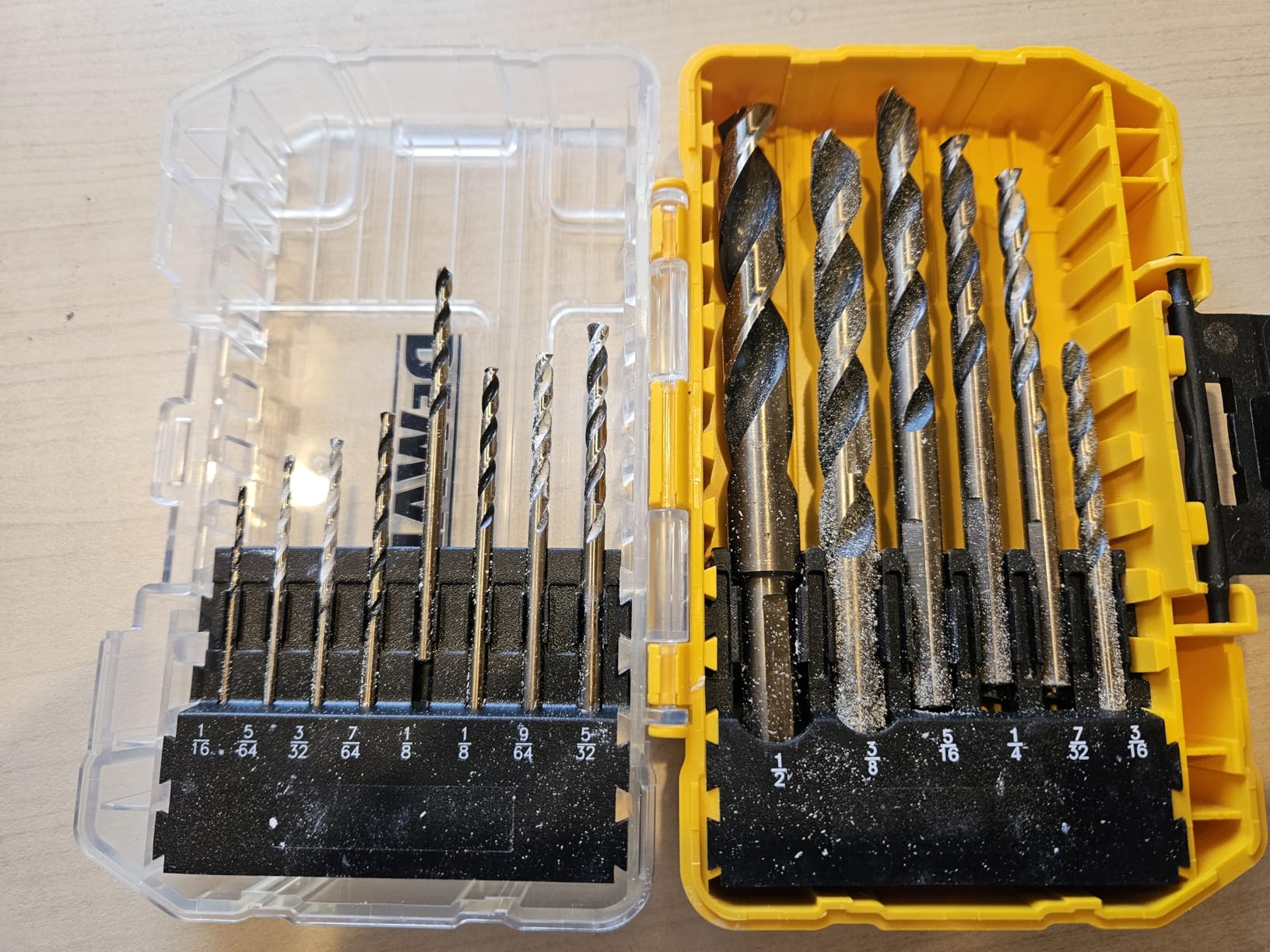 DEWALT Drill Bit Set, 3-Flats Shank,14-Piece, 135 Degree Split Point, for Plastic, Wood and Metal (DWA1184) customer photo 2