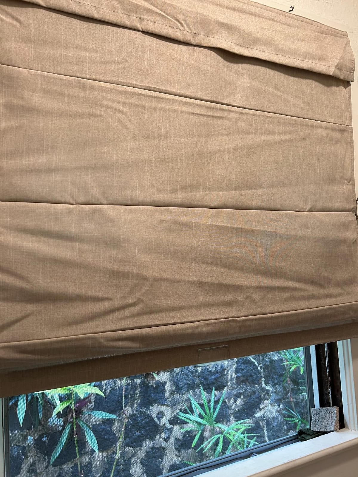 Chicology Cordless Roman Window Shade, Belgian Flax, 29