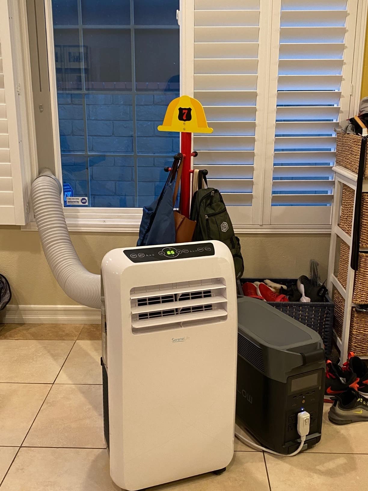 SereneLife Small Air Conditioner Portable 10,000 BTU with Built-in Dehumidifier - Portable AC unit for rooms up to 450 sq ft - Remote Control, Window Mount Exhaust Kit customer photo 2