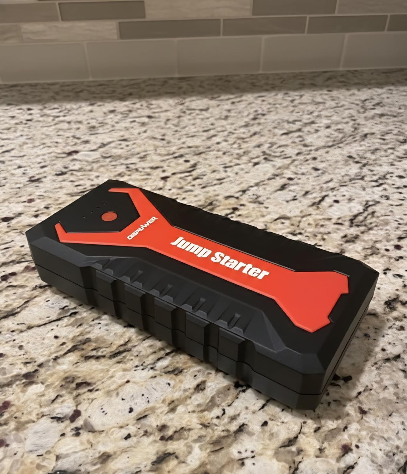 DBPOWER 5000A/80.66Wh Portable Car Jump Starter (UP to 8.0L Gas/6.5L Diesel Engines) 12V Auto Lithium-Ion Battery Booster with Smart Clamp Cables, Quick Charge, and LED, Storage Bag customer photo 1