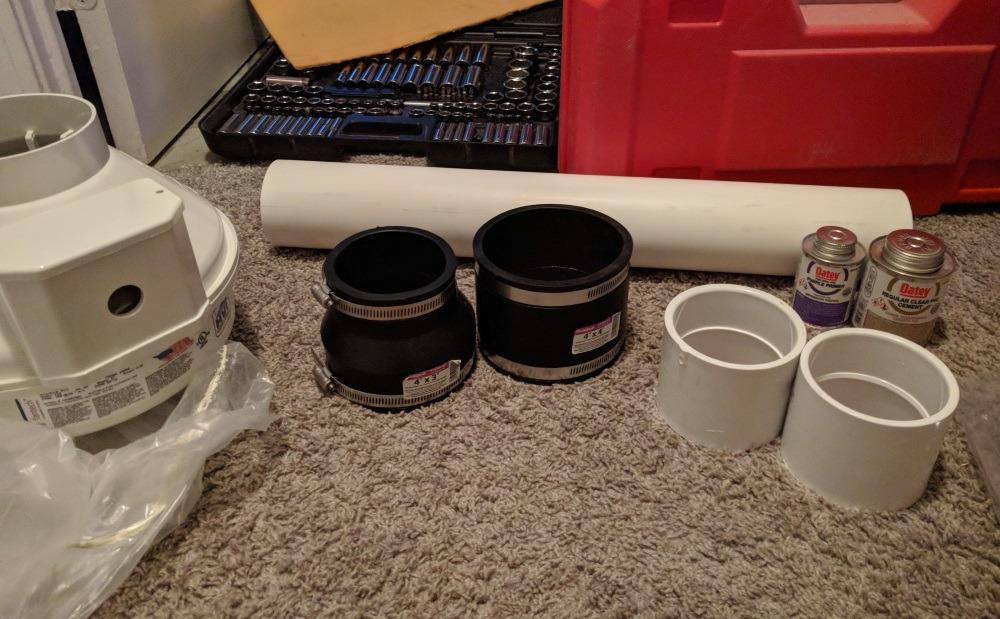 Fantech Rn2 Radon Mitigation Fan, 4.5 in Duct, 123 CFM, Residential System customer photo 2