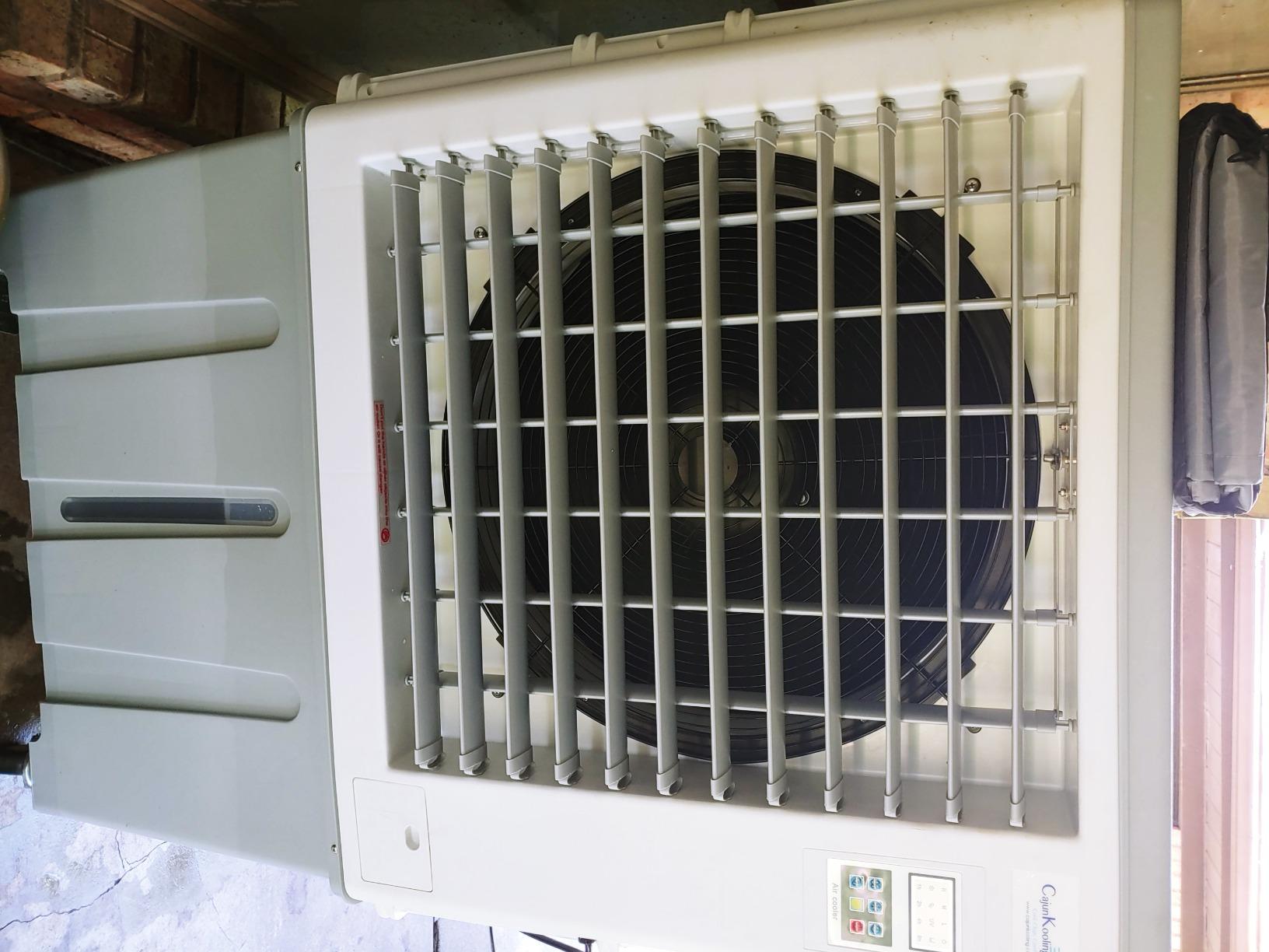 CK4500-S Evaporative Air Swamp Cooler - 32 Gal Tank - High Power 4500CFM - Variable Speeds - 1200 Sq Ft Coverage - Side Open Access - Outdoor Cooling - Patios, Barns, Events, Restaurants customer photo 1