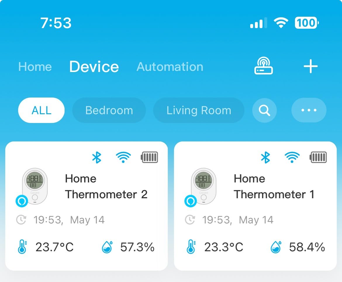 Govee Smart WiFi Thermometer Hygrometer H5051 Indoor with LCD & App Alert customer photo 1