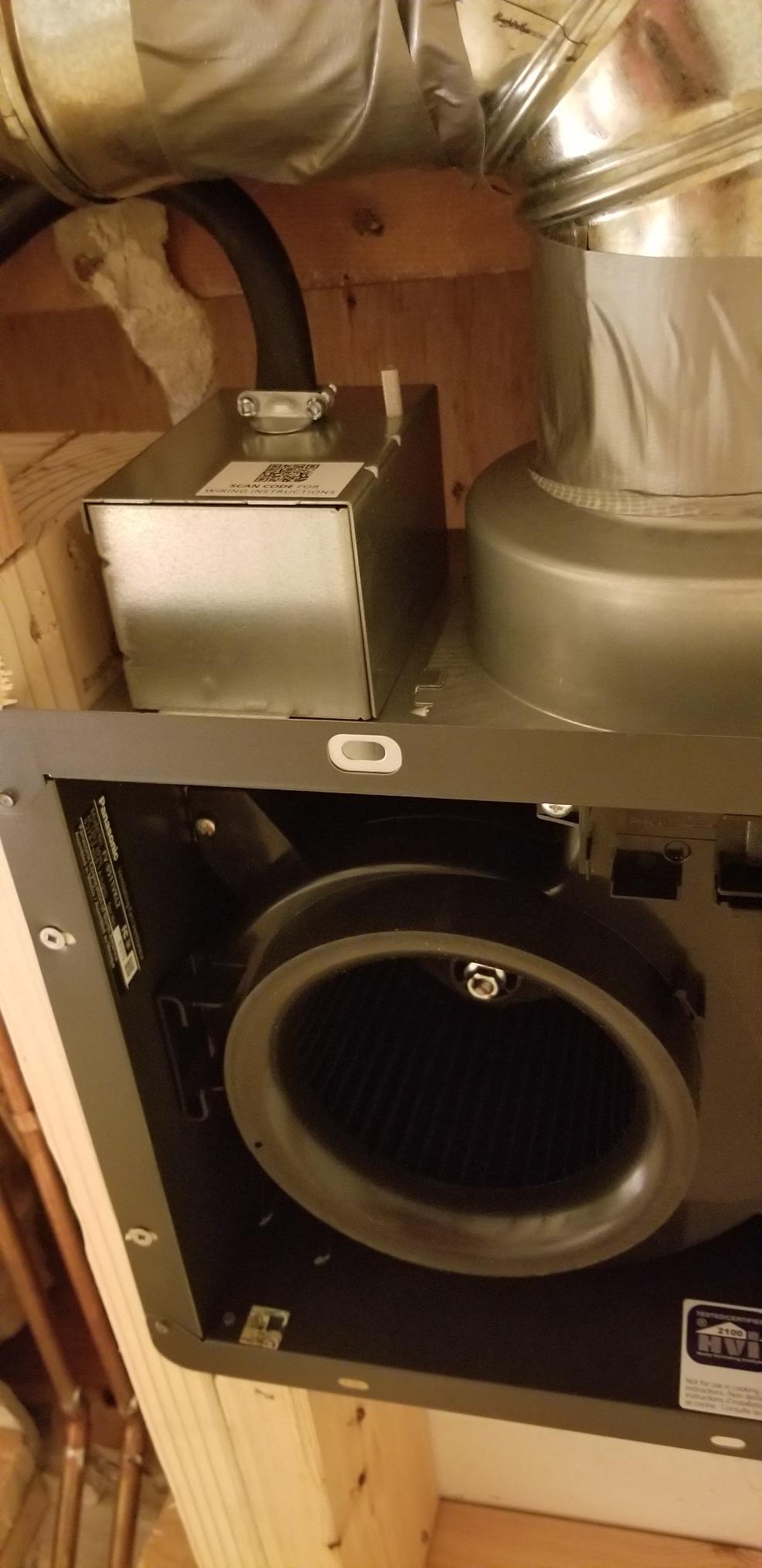Panasonic WhisperGreen Select Ceiling Mount Exhaust Fan with LED Light, Customizable, 110-130-150 CFM, FV-0511VKL2 customer photo 2