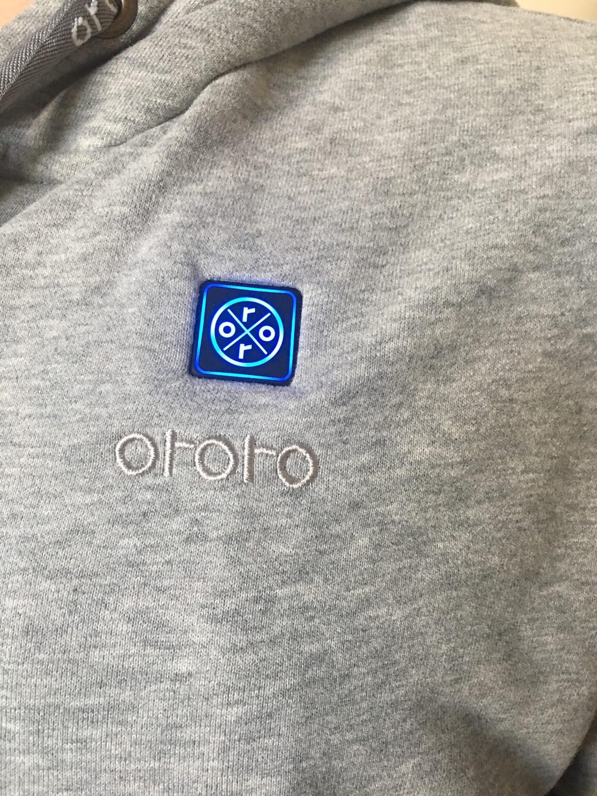ORORO Unisex Heated Hoodie with Battery, 4-Zone Heating Fleece Hoodie customer photo 2