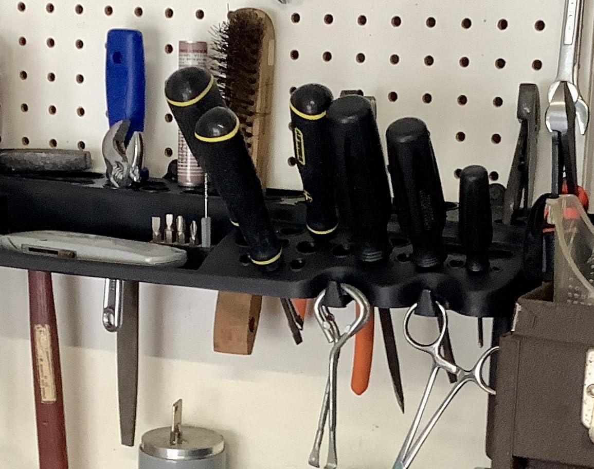 Stalwart Wall Mount Hand Tool Organizer with 61 Holes and 4 Hooks customer photo 1
