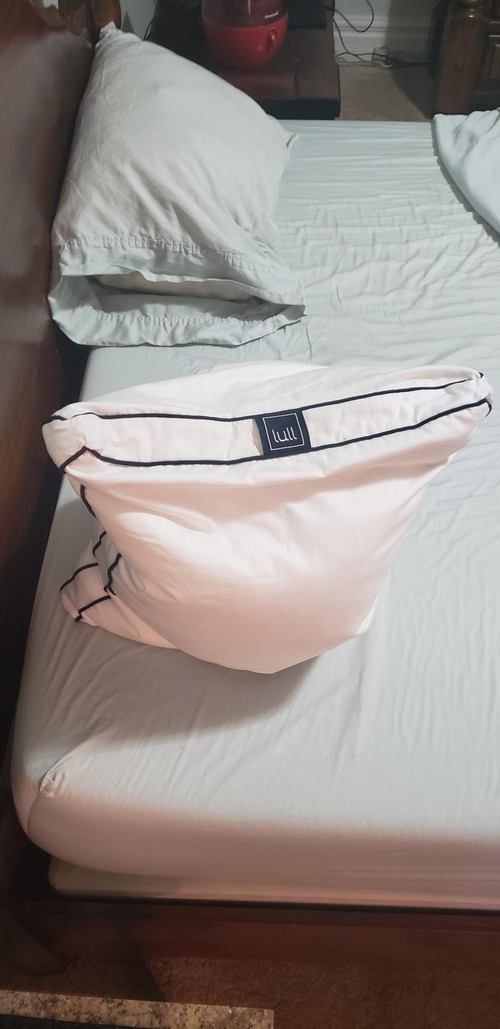 Lull Original Down Alternative Pillow, Hypoallergenic, Standard Size customer photo 2