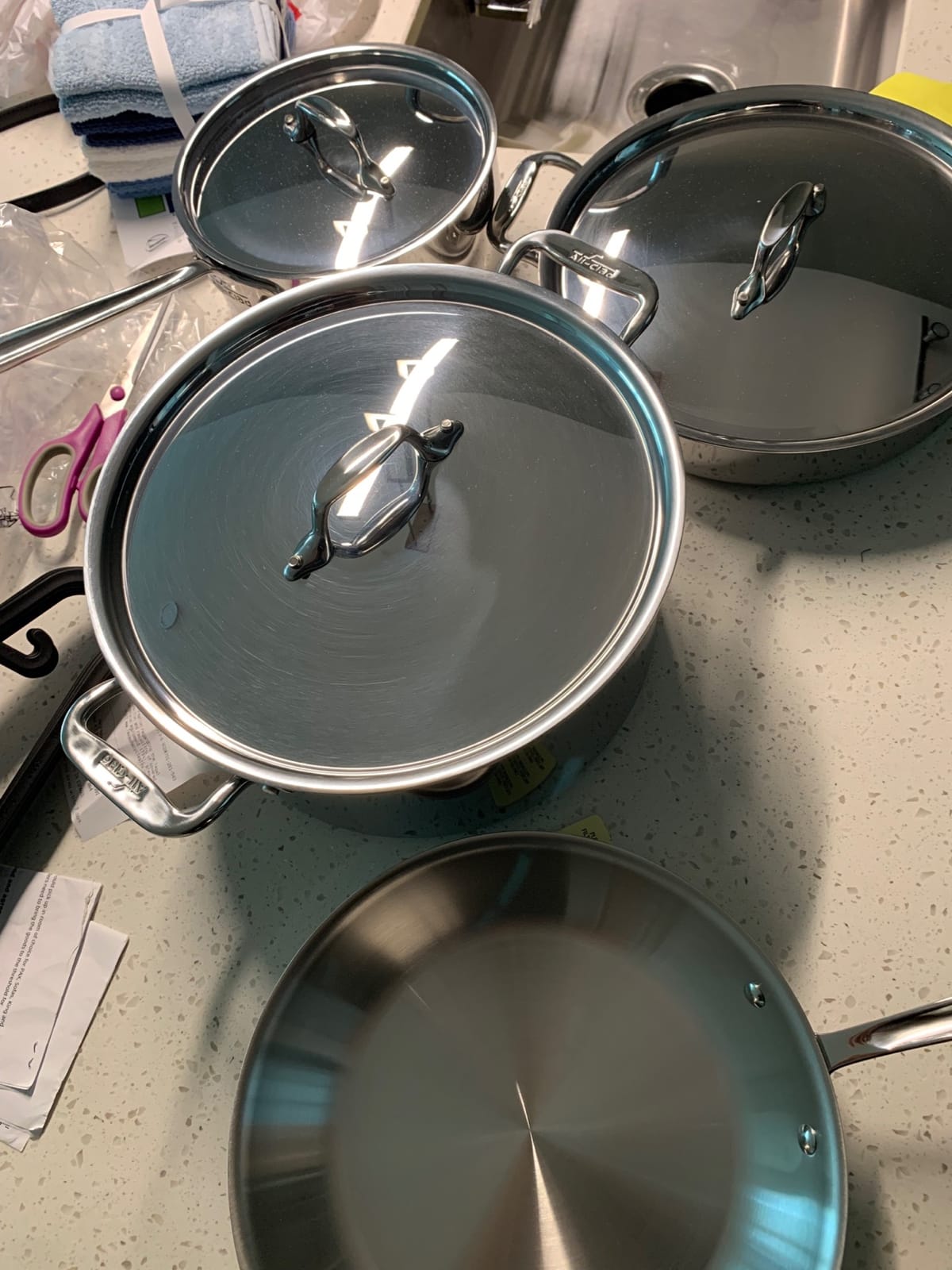 All-Clad D3® Stainless Steel Cookware Set, 7-Piece, Made in the USA customer photo 1