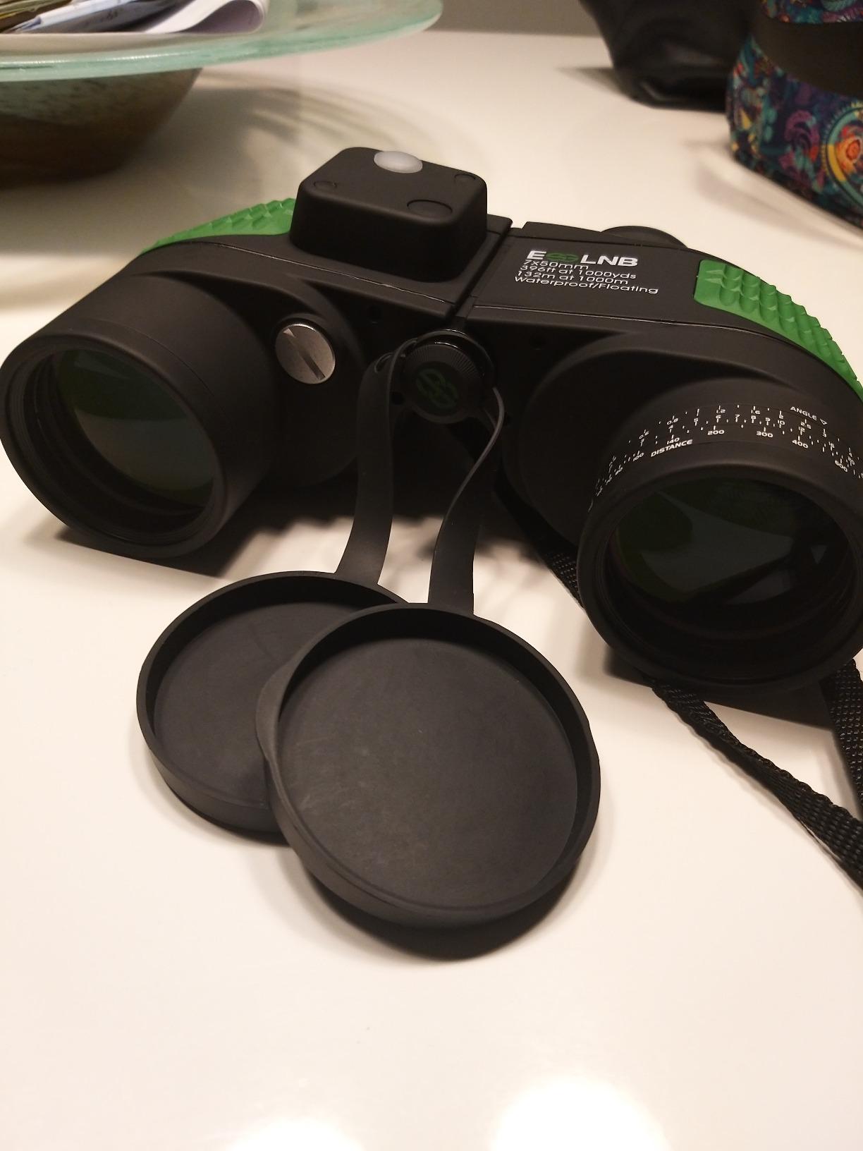 ESSLNB 7x50 Marine Binoculars, IPX7 Waterproof with Compass & Rangefinder customer photo 2
