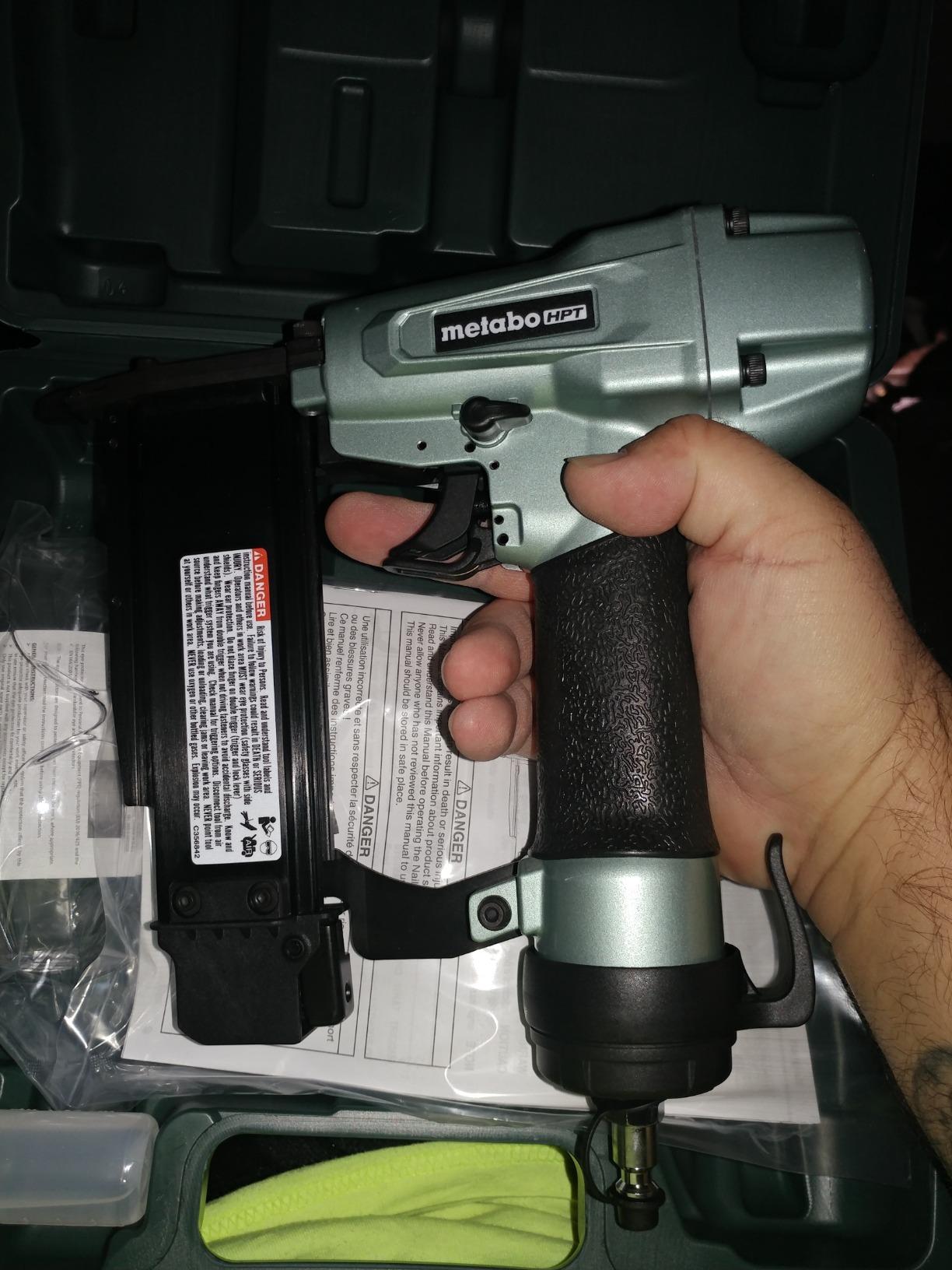 Metabo HPT Pin Nailer Kit, 23 Gauge Fine Trim Aluminium Magazine, NP50A customer photo 1