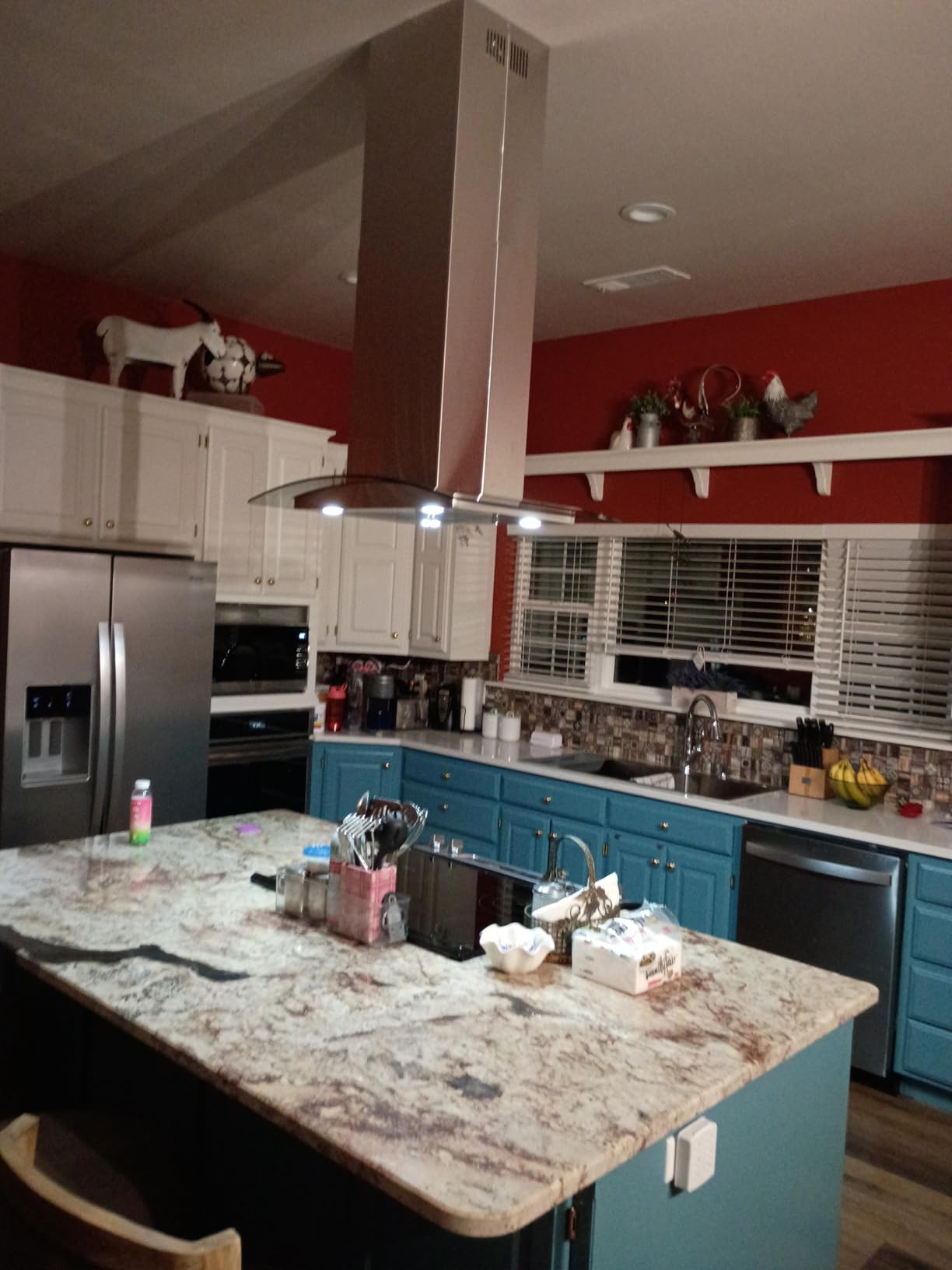 30 in. Lumin Coll 380 CFM Ducted Island Range Hood, LED, Stainless Steel customer photo 1