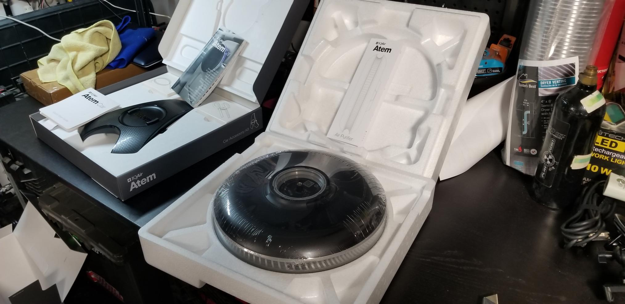 IQAir Atem Car Portable HyperHEPA Air Purifier for Pollution, Gas, & Odors customer photo 2