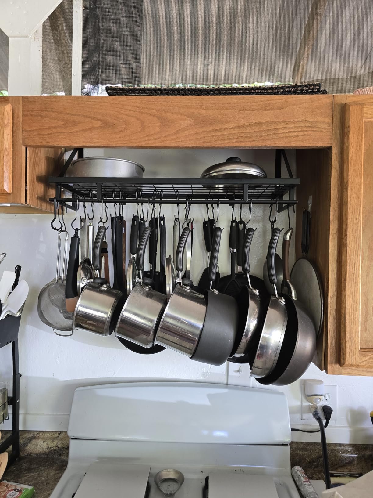 KES 30-Inch Kitchen Pan Pot Rack Wall Mounted, Hanging Storage Organizer customer photo 2