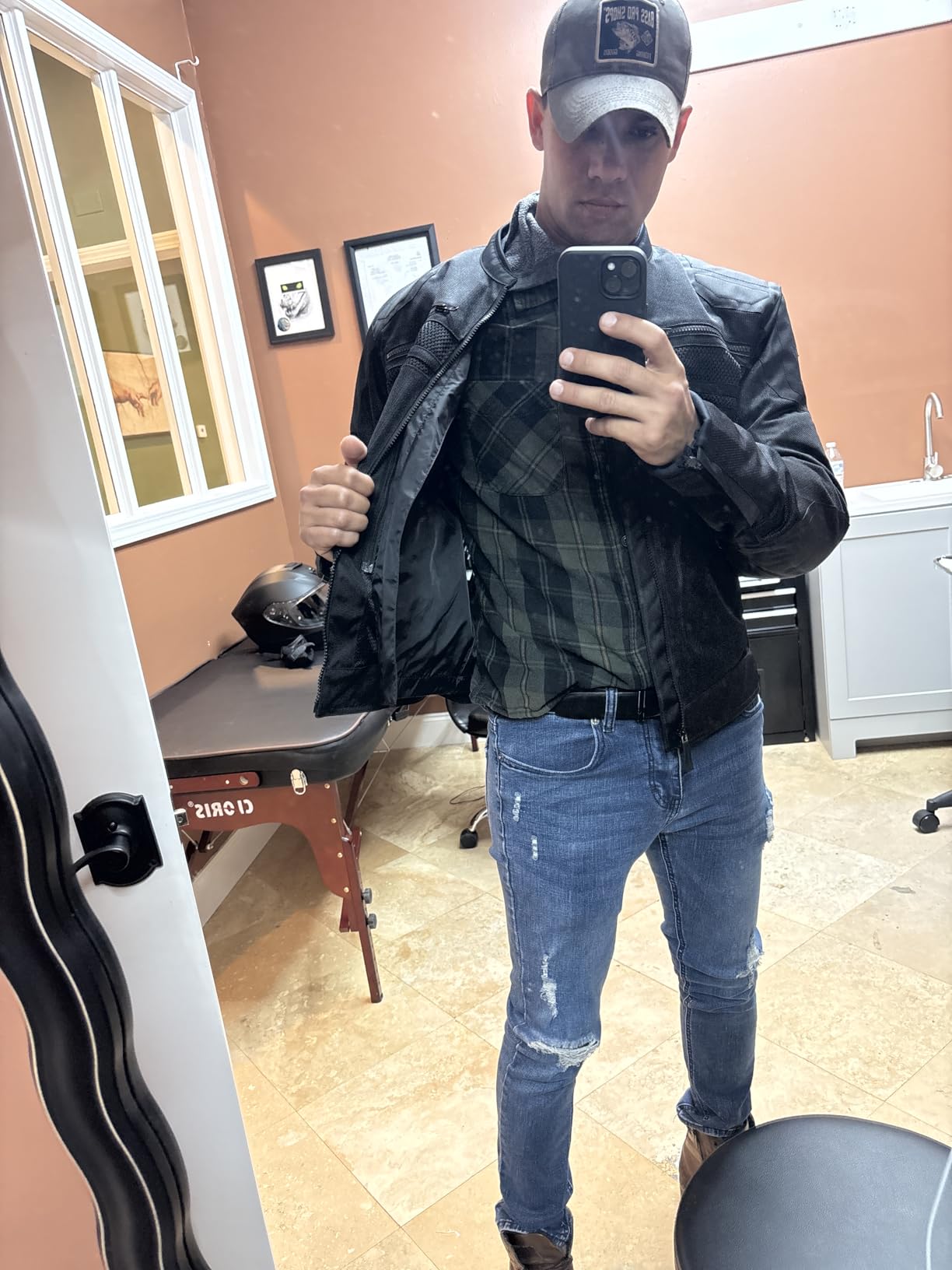 ScorpionEXO Vortex Air Men's Mesh Reflective Motorcycle Riding Jacket Abrasion Resistant with CE-Rated Armor (Dark Grey - Small) customer photo 1