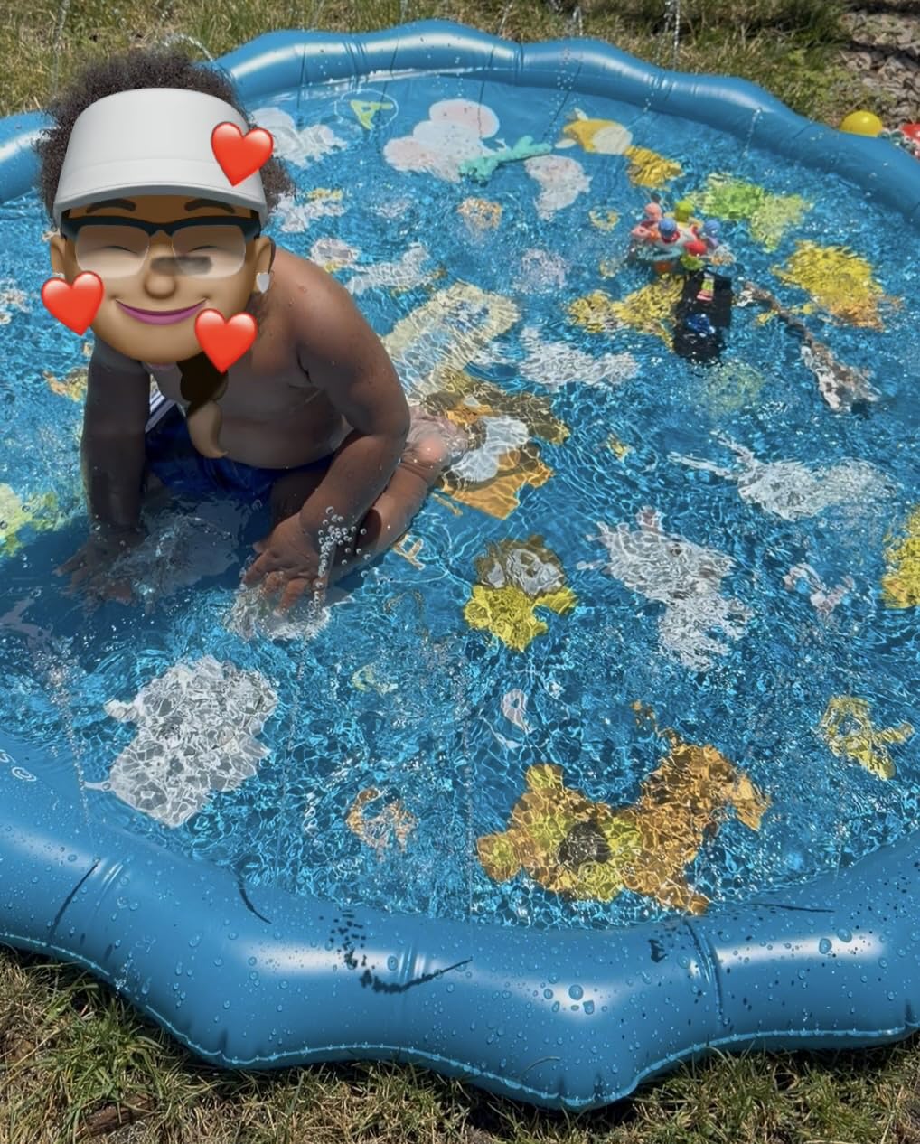 SplashEZ 3-in-1 Splash Pad, Sprinkler for Kids & Baby Pool for Learning customer photo 1