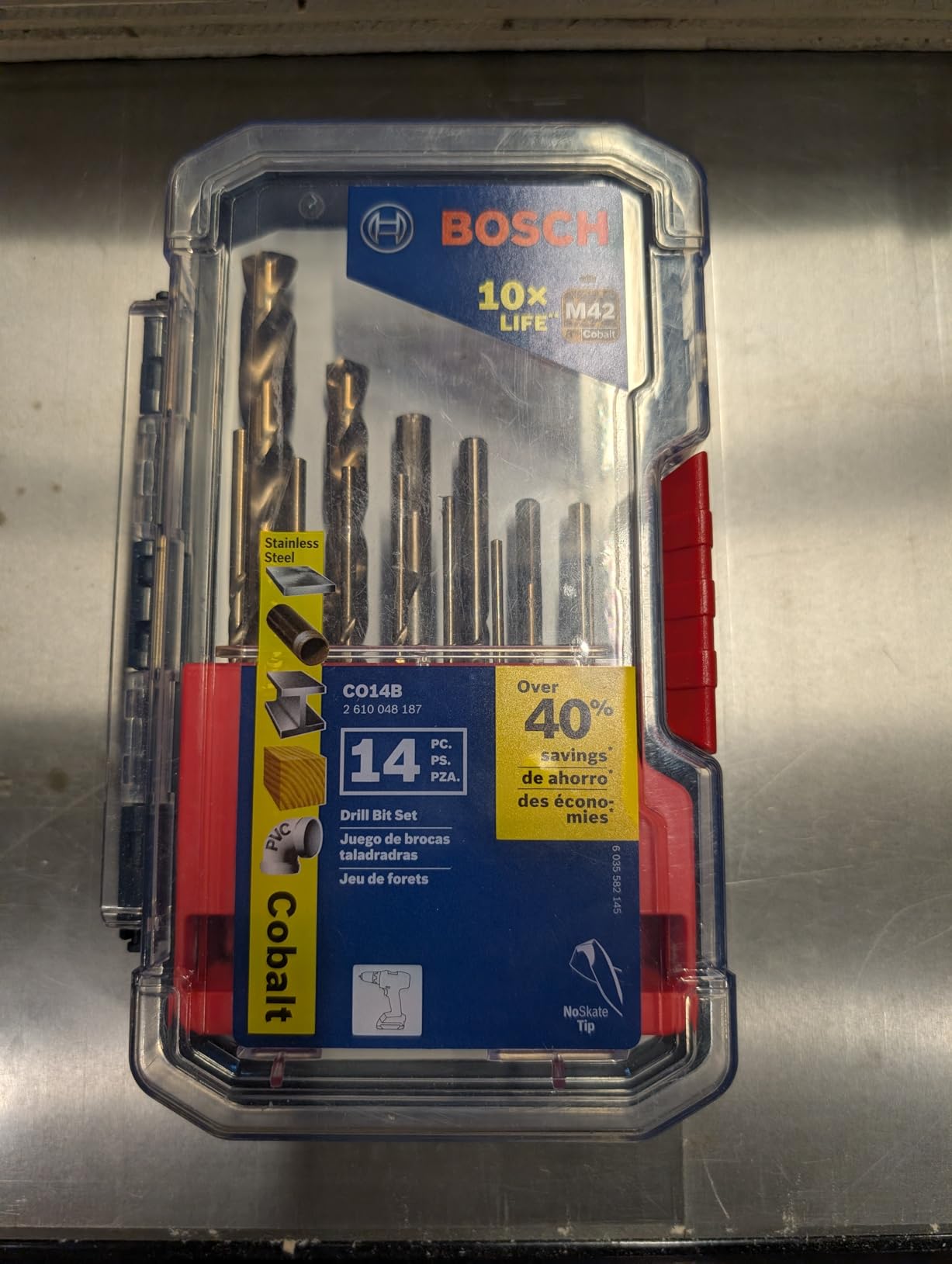 BOSCH CO14B 14-Piece Cobalt Drill Bit Set with Case customer photo 2