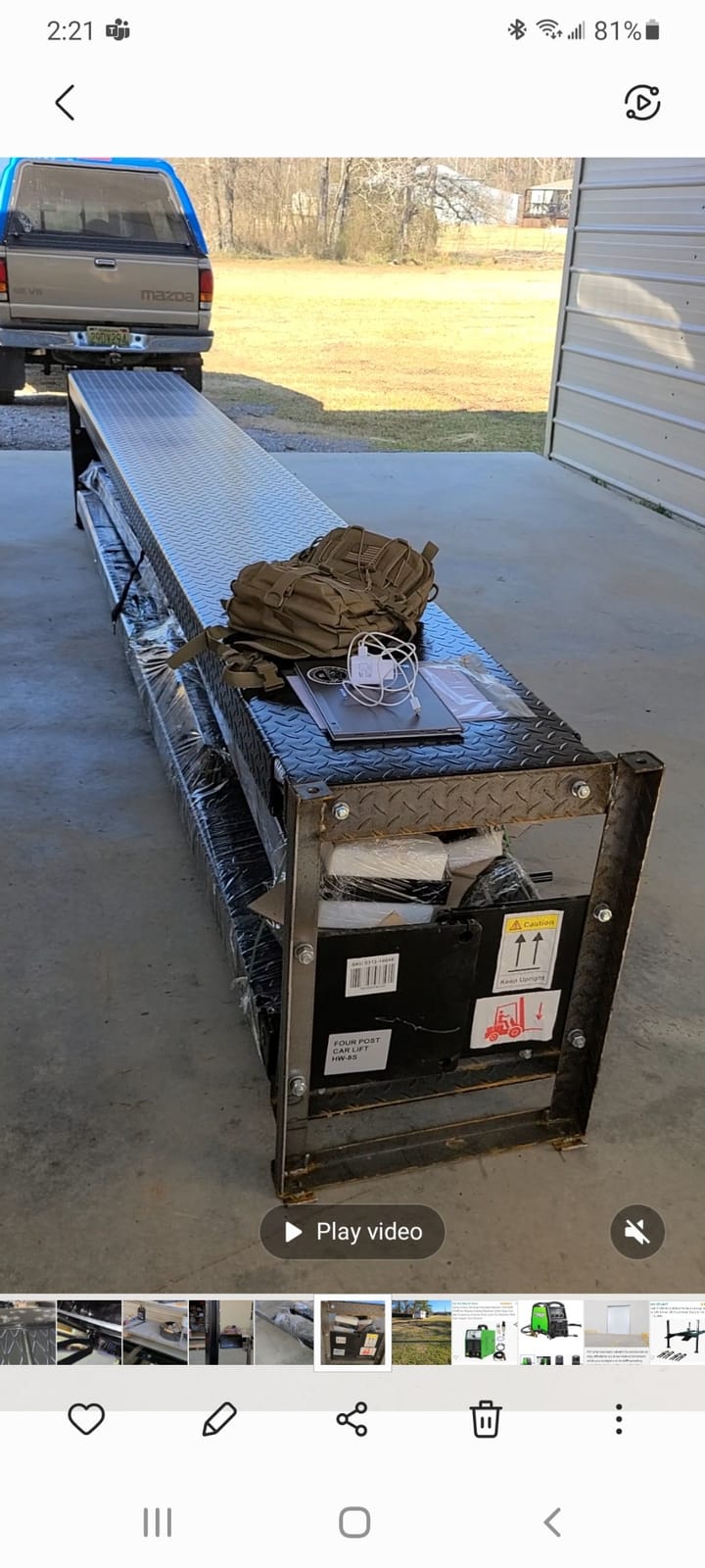 APlusLift 8SXLT 8000LB Extra Tall Long Wide 4-Post Car Lift 3 Year Warranty customer photo 1