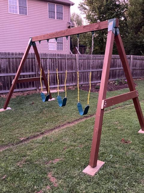 BETOOLL A-Frame 2 Brackets Swing Set Bracket with Mounting Hardware (Green) customer photo 1