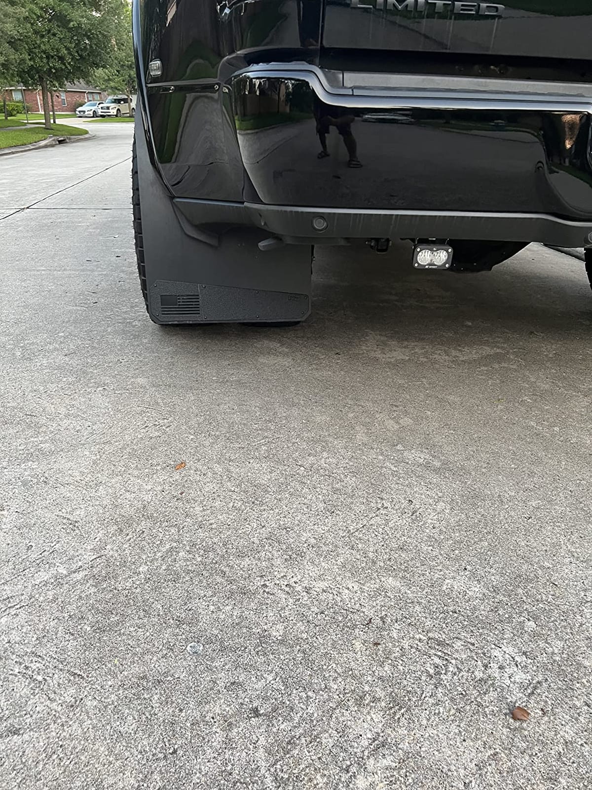 REK GEN ‘Merica Mud Flaps Dually - Heavy Duty Mud Flaps for Trucks and Dually Truck Accessories - Stainless Steel - Easy Install Splash Guard - Made in USA (White) customer photo 2