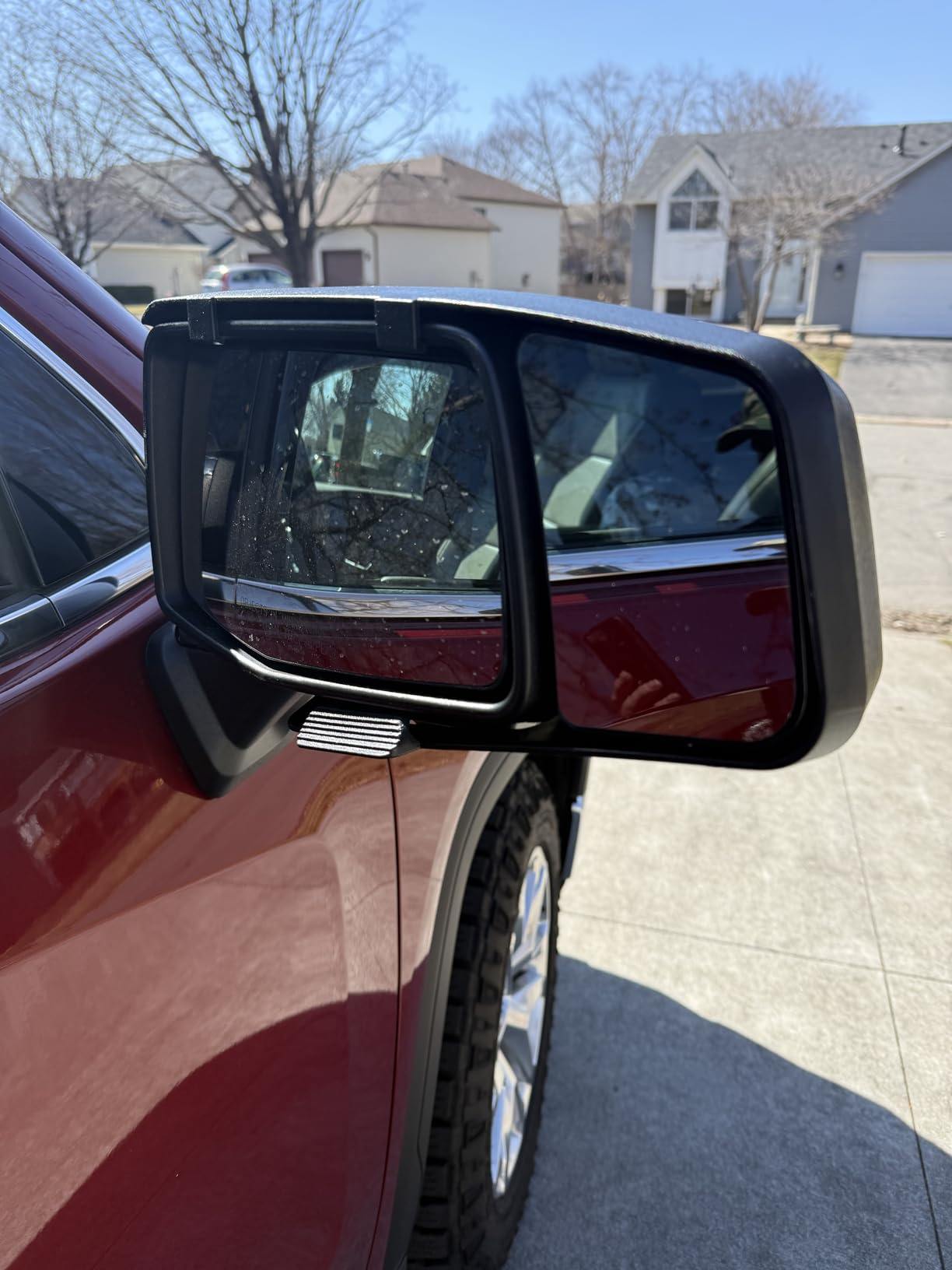 K SOURCE Snap & Zap 80930 Custom Fit Towing Mirror for 2019-2024 Silverado 1500, Sierra 1500, Patented customer photo 2