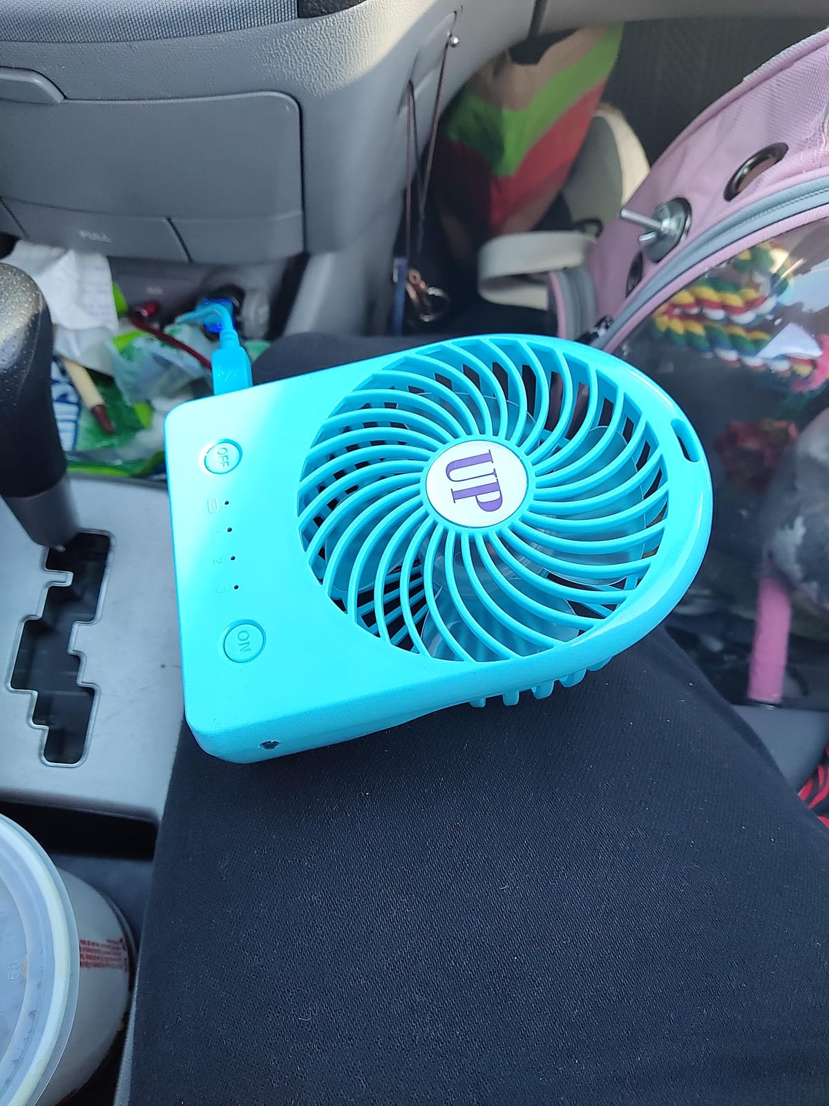 halinfer Portable Mini Fan for Cat Backpack Carrier, USB Rechargeable Battery Included Speed-Adjustable Fan for Pet Backpack customer photo 1