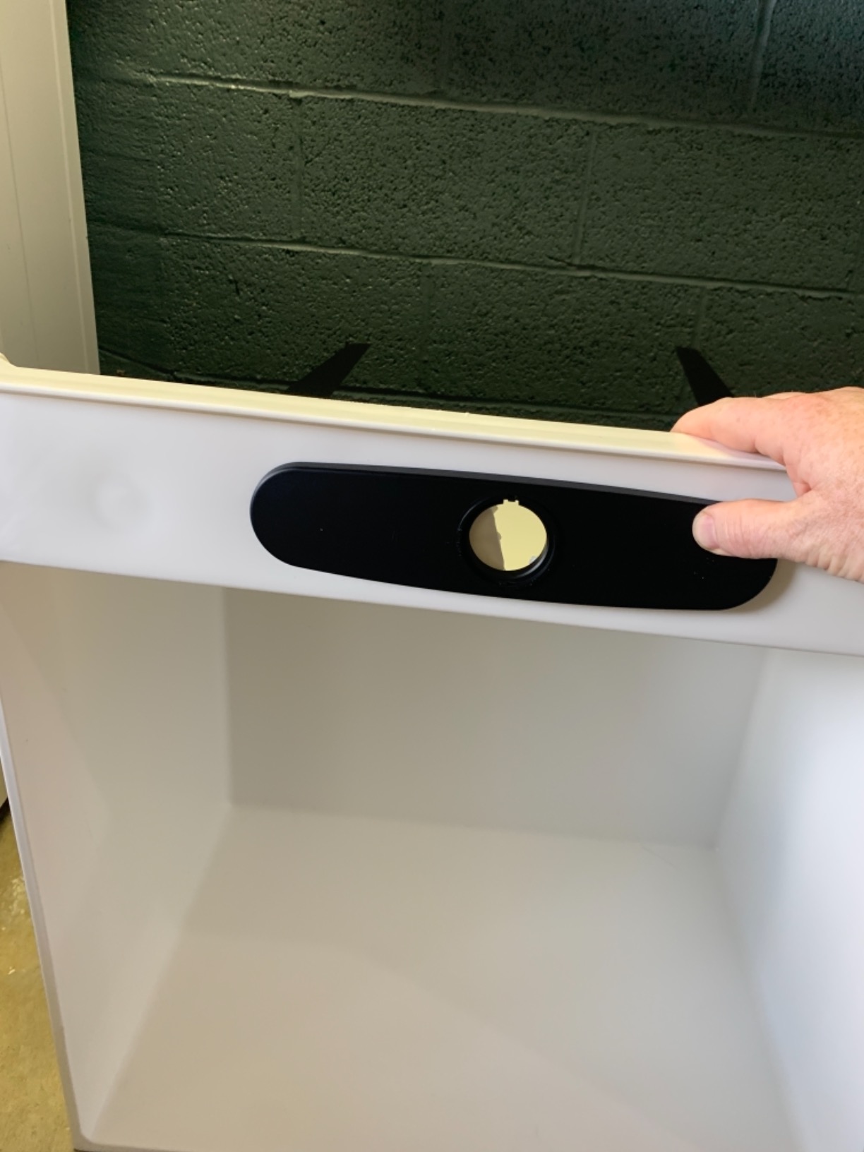 VETTA White Utility Sink Laundry Tub With High Arc Black Kitchen Faucet By VETTA - Pull Down Sprayer Spout, Heavy Duty Slop Sinks For Washing Room, Basement, Garage, or Shop, Free Standing Tubs customer photo 2