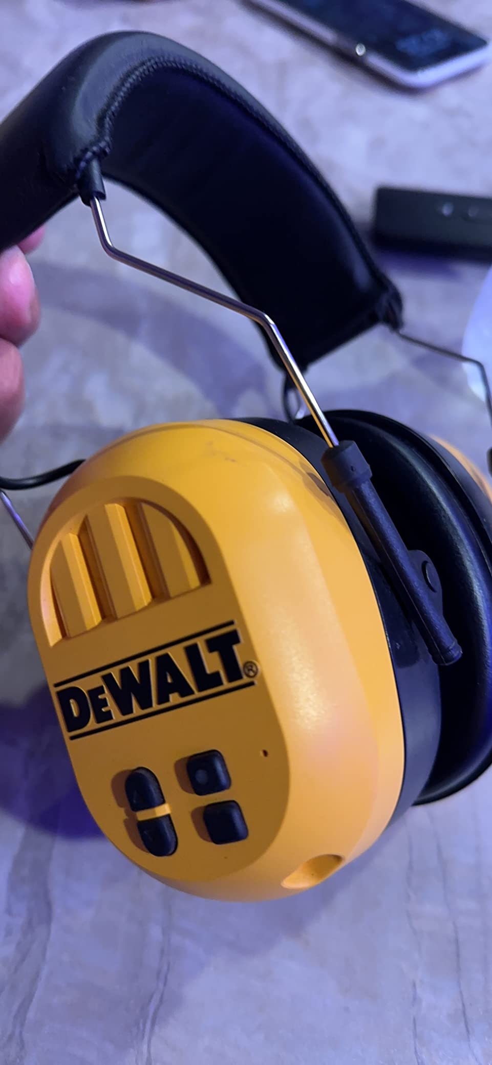 DEWALT DPG17 Rechargeable Bluetooth Earmuffs, Hearing Protection, NRR 25 customer photo 1