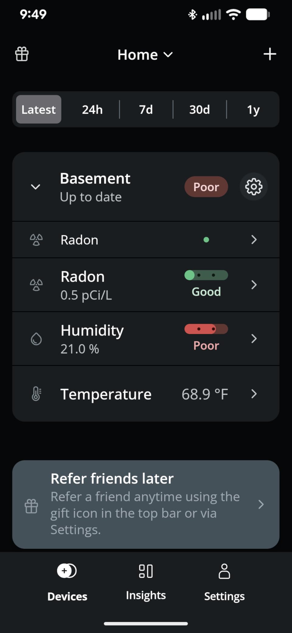 Airthings 2950 Wave Radon - Smart Radon Detector with Humidity & Temperature Sensor – Easy-to-Use – Accurate – No Lab Fees – Battery Operated - Free App customer photo 1