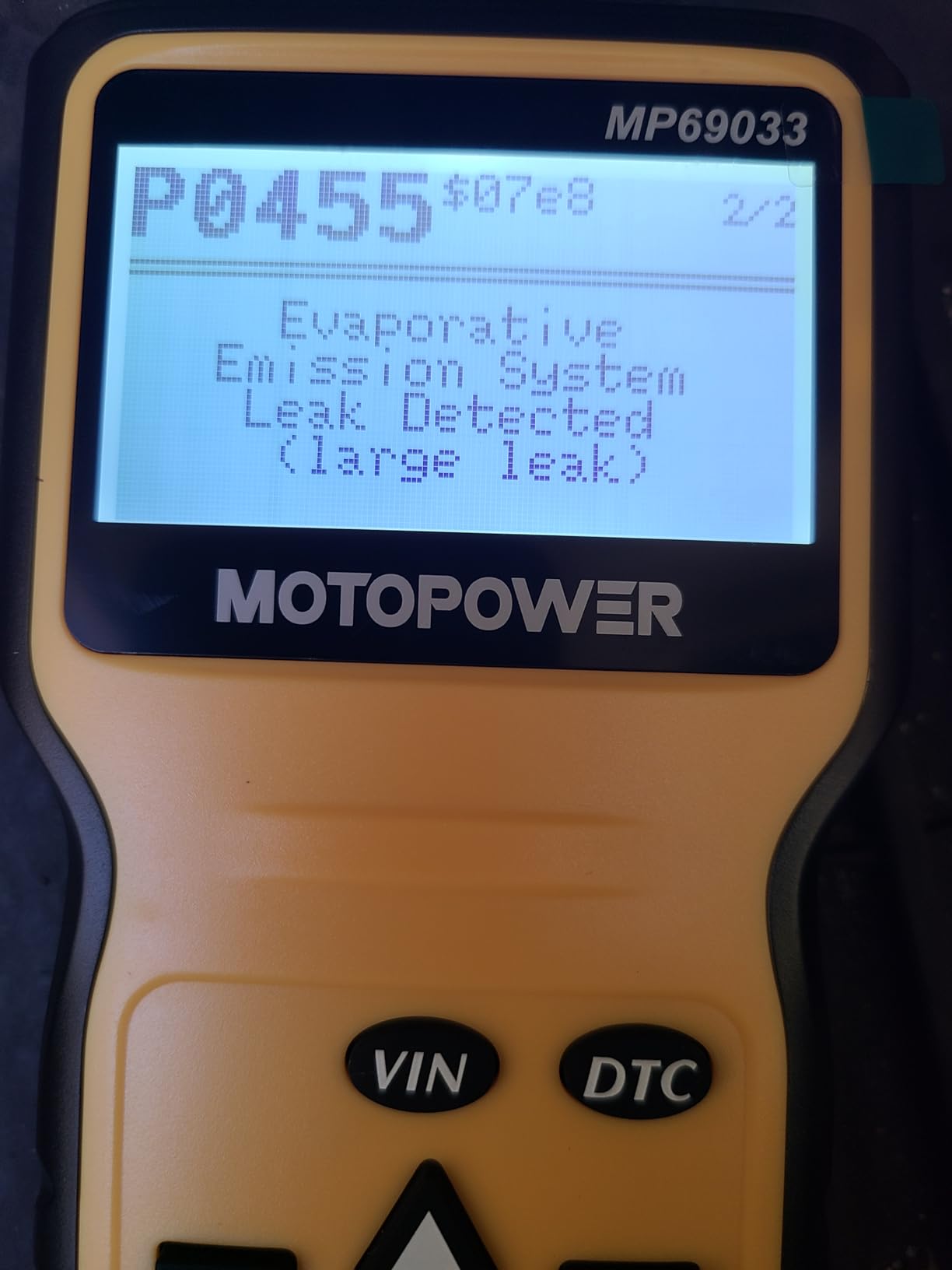 MOTOPOWER MP69033 Car OBD2 Scanner Code Reader Engine Fault Scanner CAN Diagnostic Scan Tool for All OBD II Protocol Cars Since 1996, Yellow customer photo 1