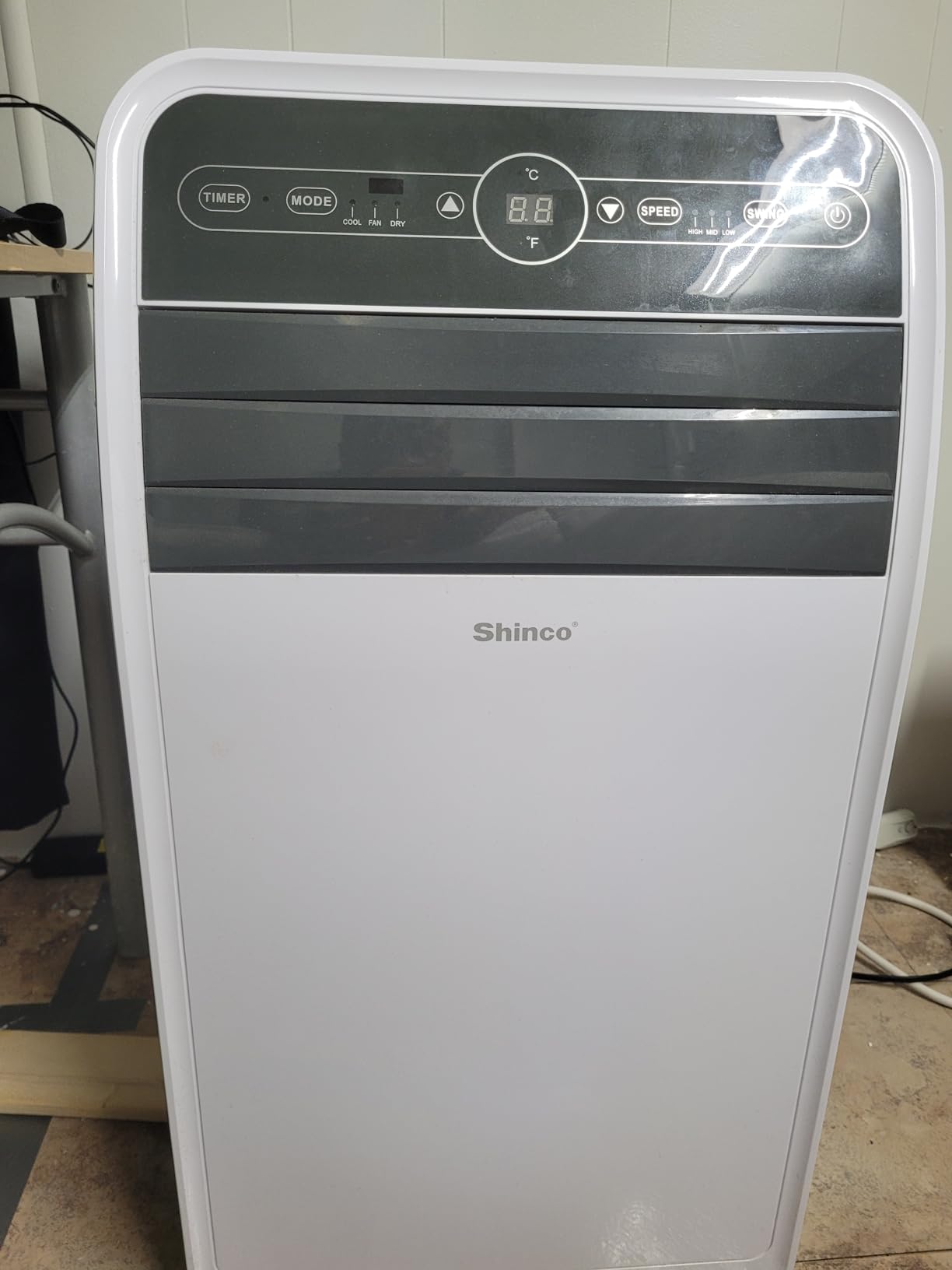 Shinco 12,000 BTU(7,500 BTU SACC) Portable Air Conditioner, Portable AC Unit with Built-in Cool, Dehumidifier&Fan Modes for Room up to 450 sq.ft, with Remote Control, 24 Hour Timer, Installation Kit customer photo 2