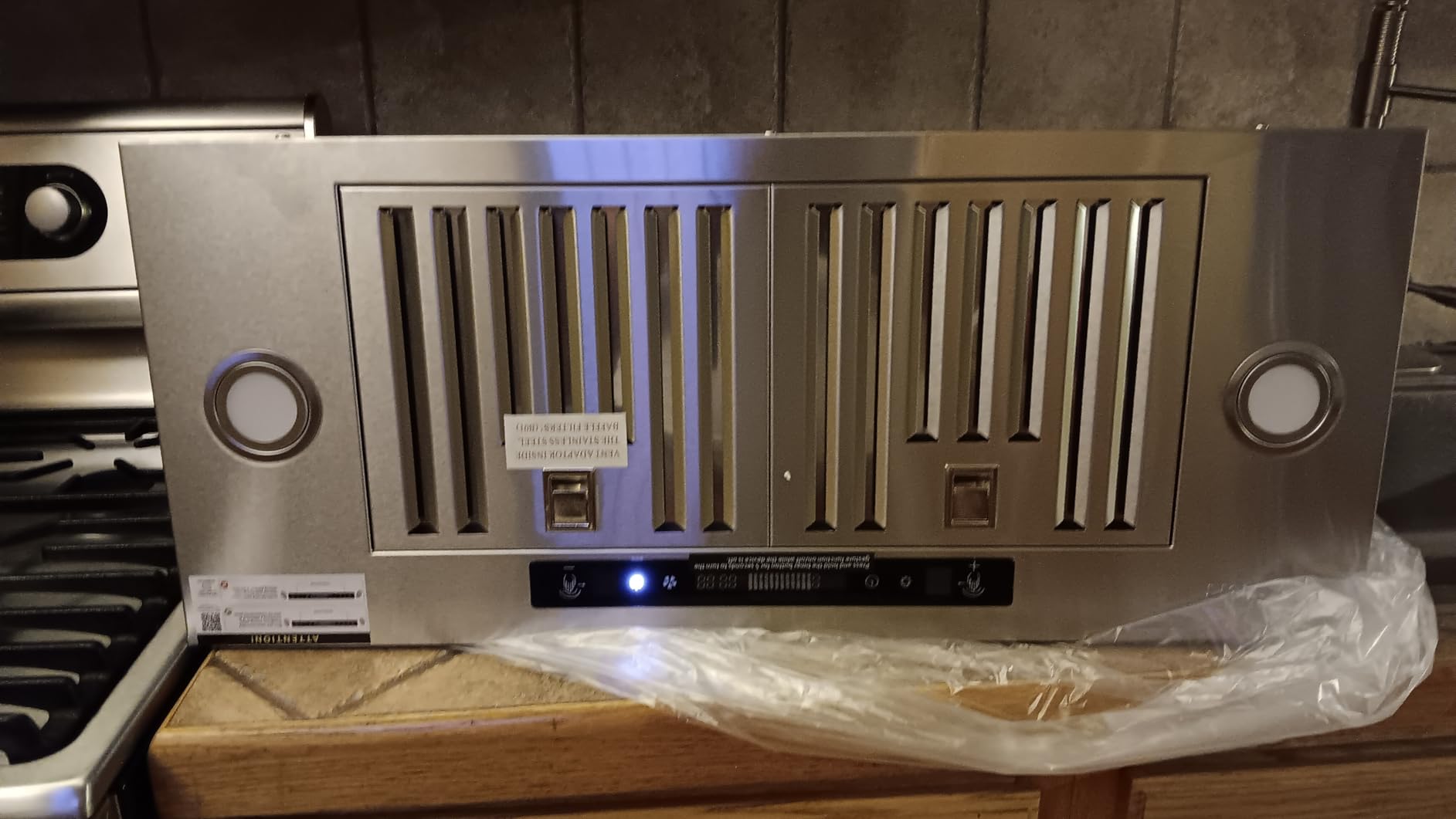 IKTCH 36 inch Insert Range Hood 900 CFM, Ducted/Ductless Vent Hood customer photo 1