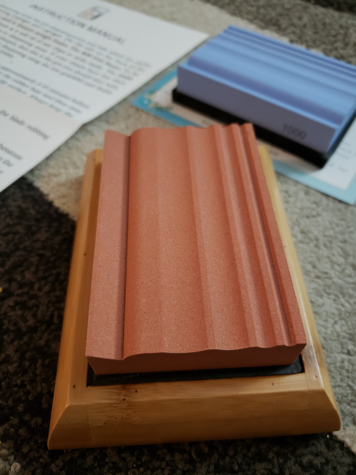 Sharp Pebble Grooved Sharpening Stones for Wood Carving Tools & Gouges customer photo 2
