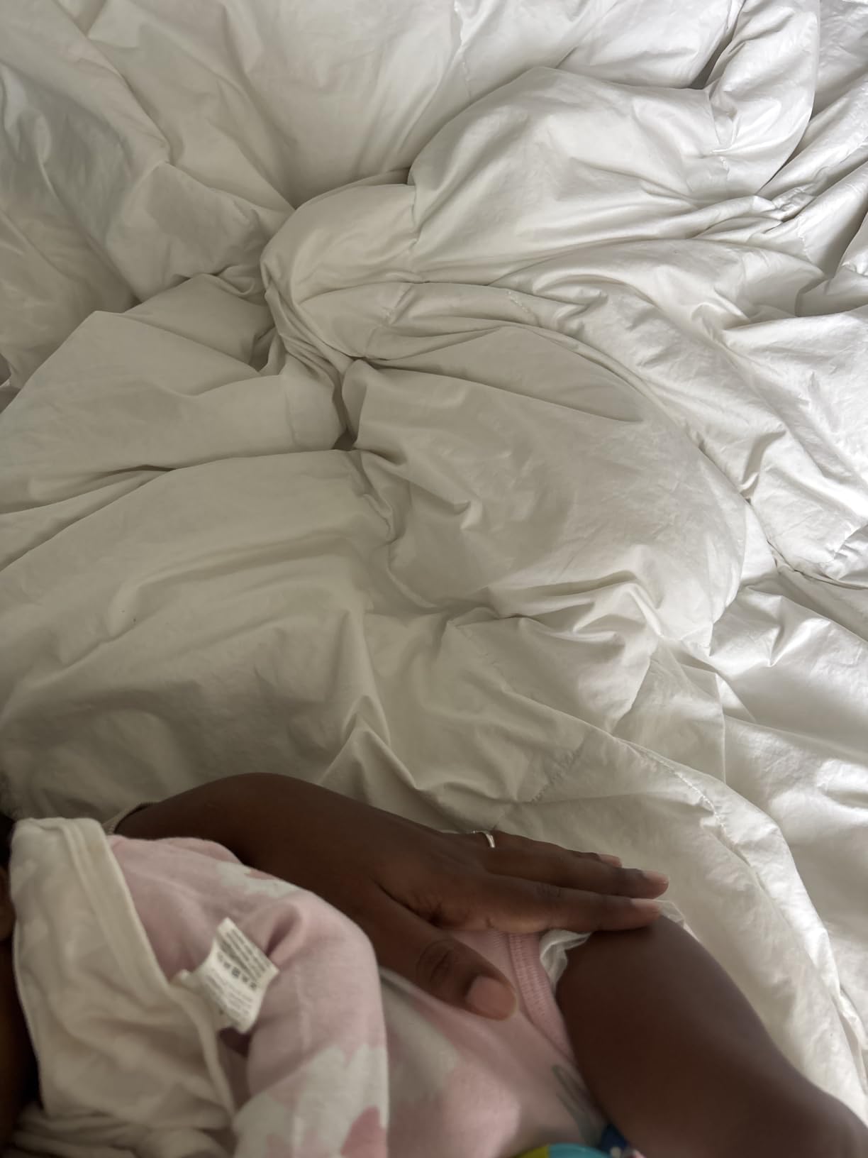 Serta Goose Feather Down Fiber Comforter Queen Size - 100% Cotton Cover Duvet Insert - Hotel Luxury Hypoallergenic Bedding Comforter All Season Medium Warmth 90 x 90 Inch White customer photo 1