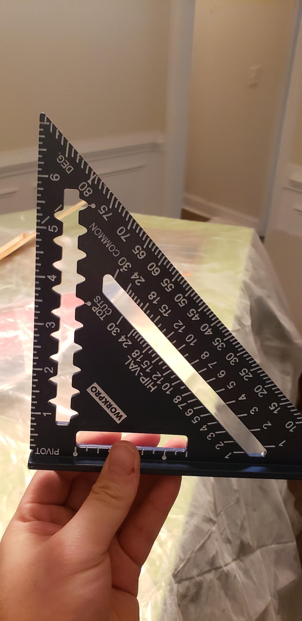 WORKPRO Aluminum Alloy Carpenter Square and Zinc-Alloy Square Ruler Set customer photo 2