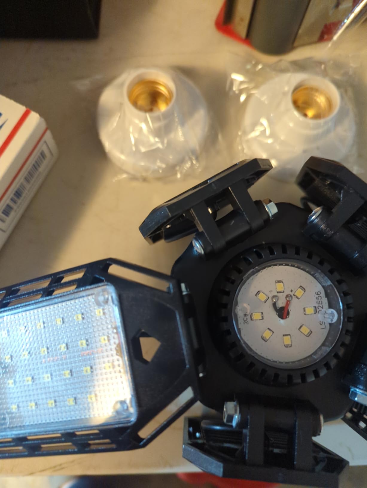 Luyata LED Garage Lights 2 Pack, 180W 18000LM 6500K Ceiling LED Shop Light customer photo 2